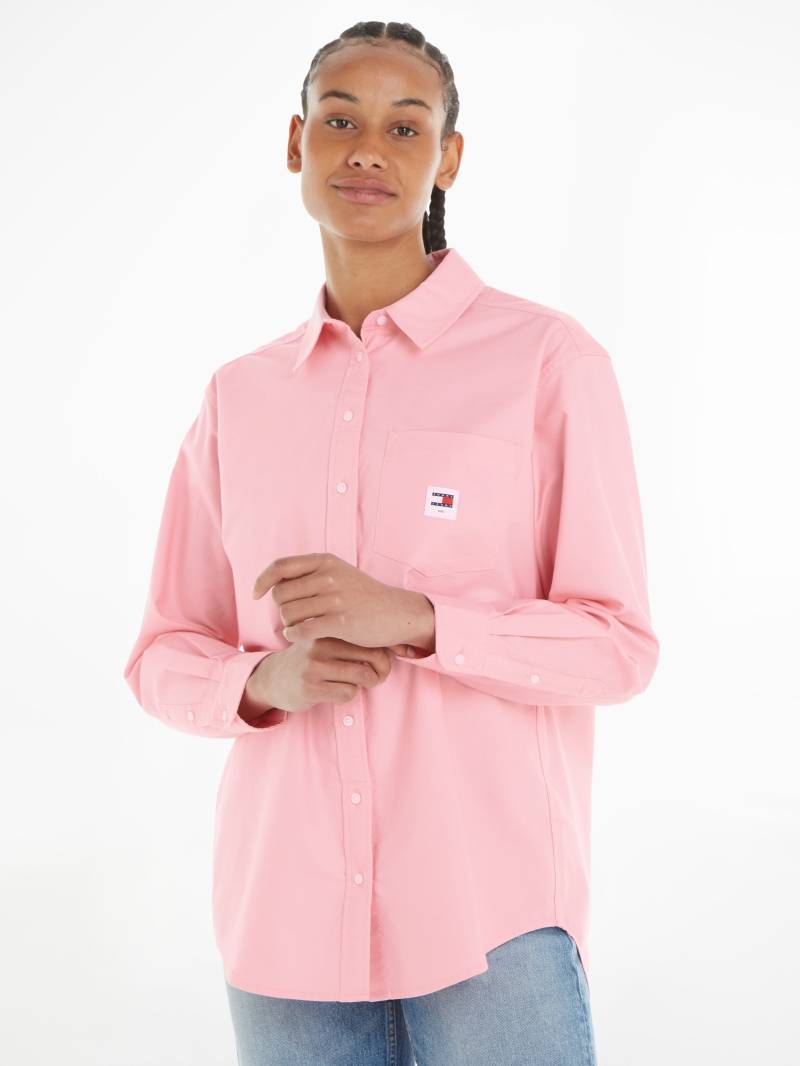 Tommy Jeans Blusentop »TJW BADGE BOYFRIEND SHIRT«, mit Logostickerei von Tommy Jeans