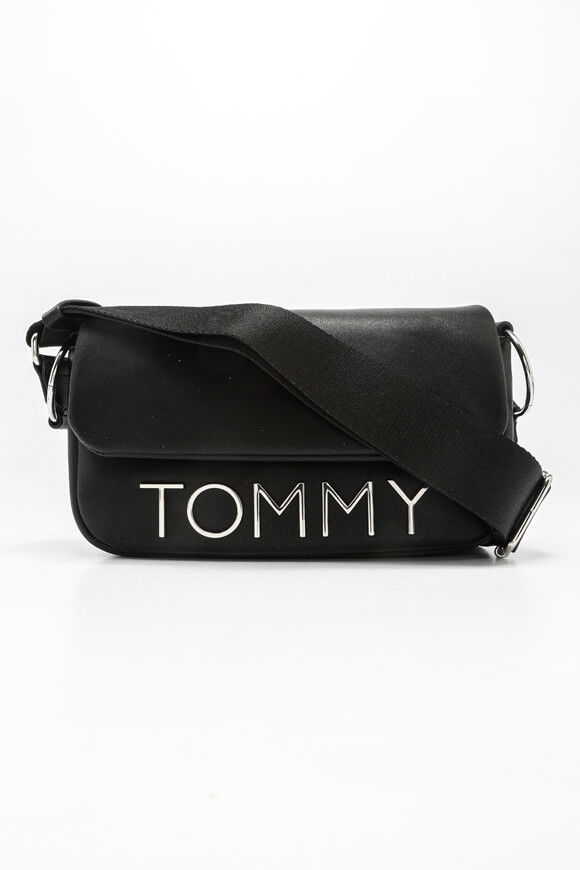 Tommy Jeans Bold Elongated Flap Umhängetasche | Black | Damen  | Einheitsgroesse von Tommy Jeans