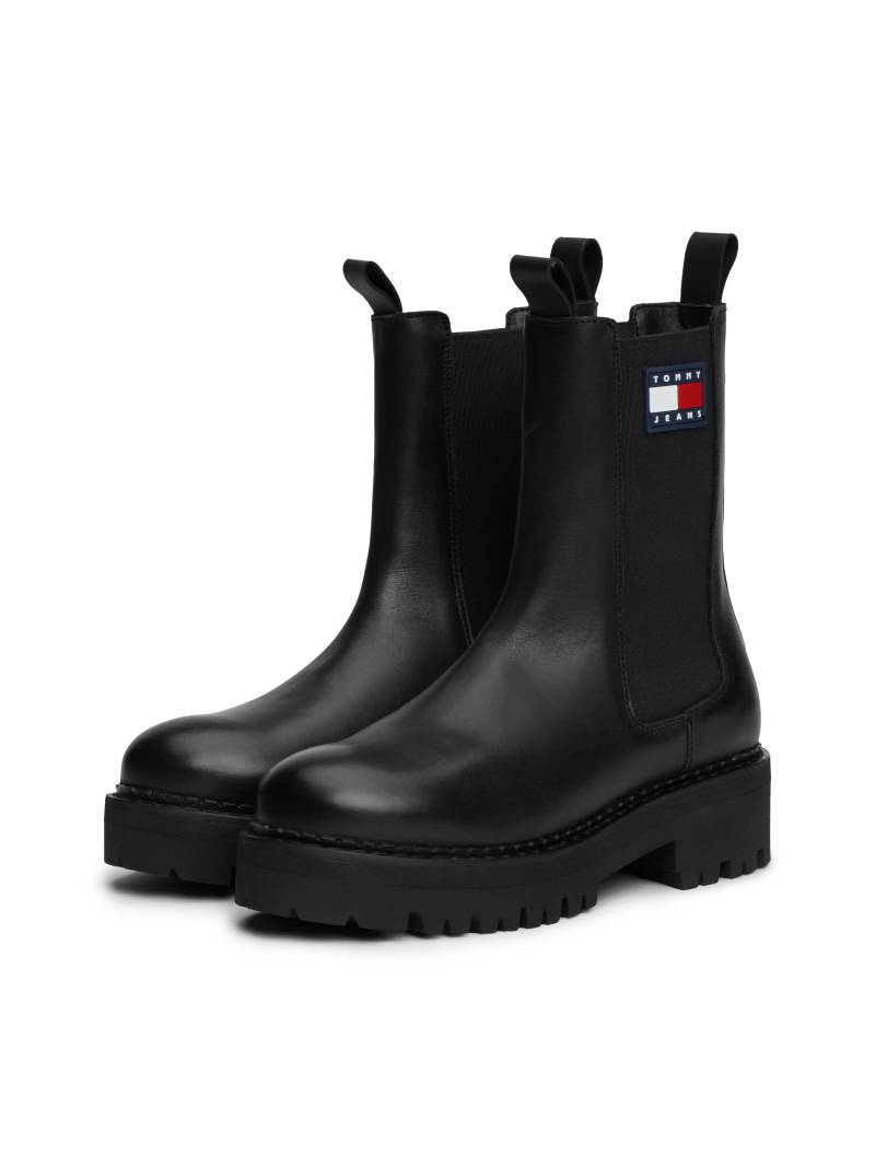 Tommy Jeans Chelseaboots »TJW URBAN CHELSEA«, Blockabsatz, Stiefelette, Schlupfschuh mit Stretcheinsatz von Tommy Jeans