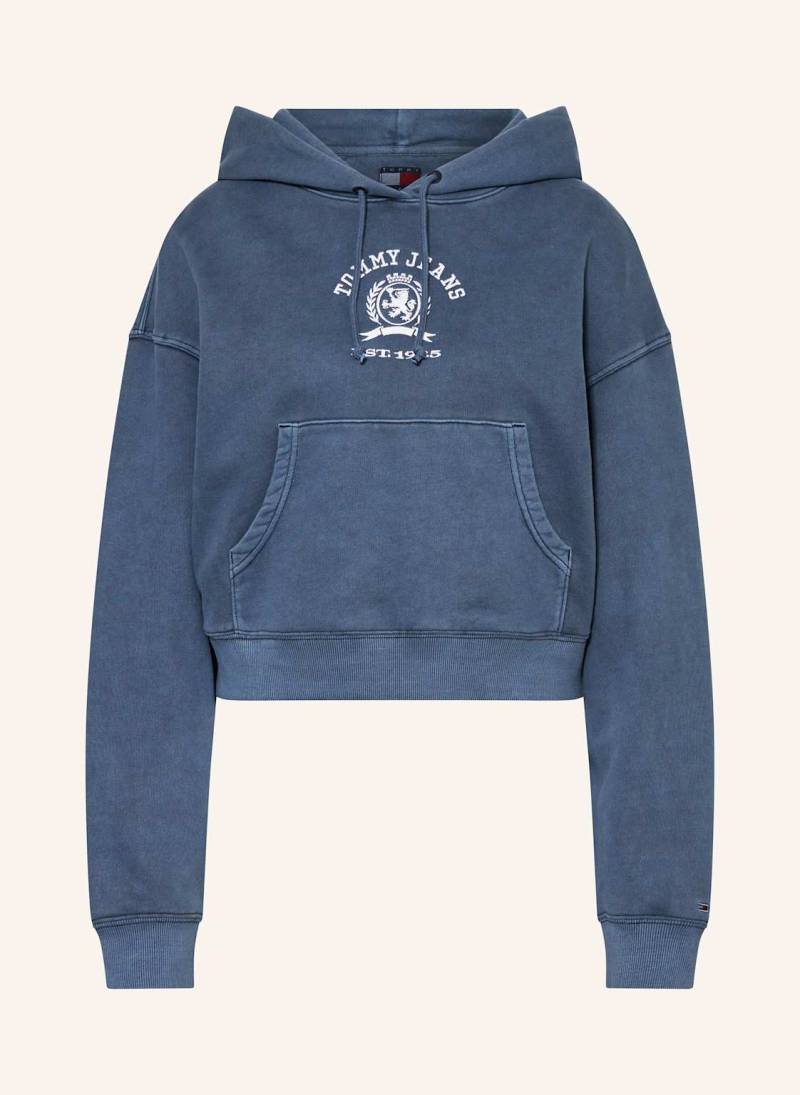 Tommy Jeans Cropped-Hoodie blau von Tommy Jeans