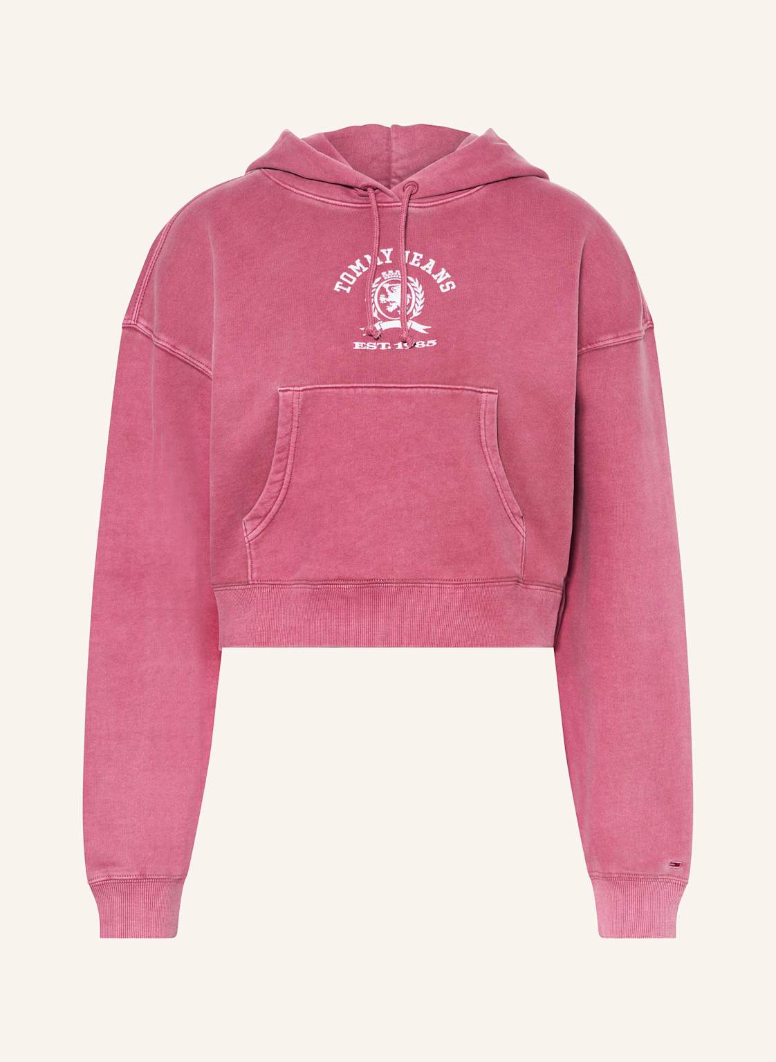 Tommy Jeans Cropped-Hoodie pink von Tommy Jeans