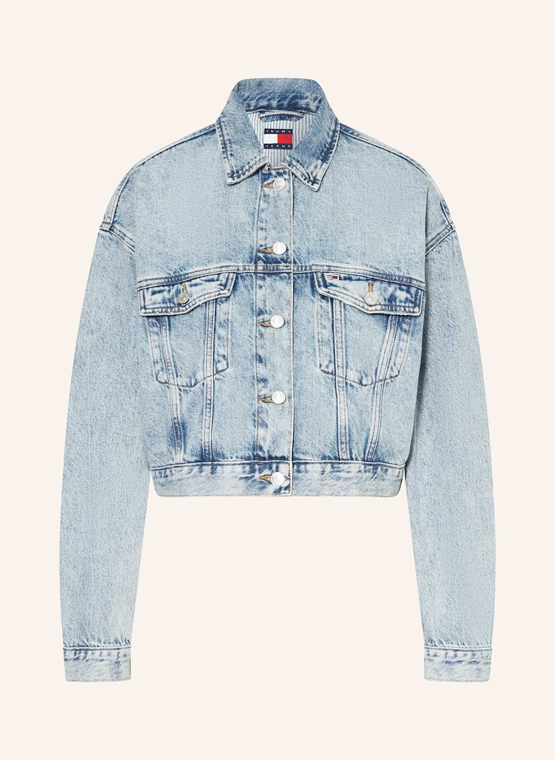 Tommy Jeans Cropped-Jeansjacke blau von Tommy Jeans