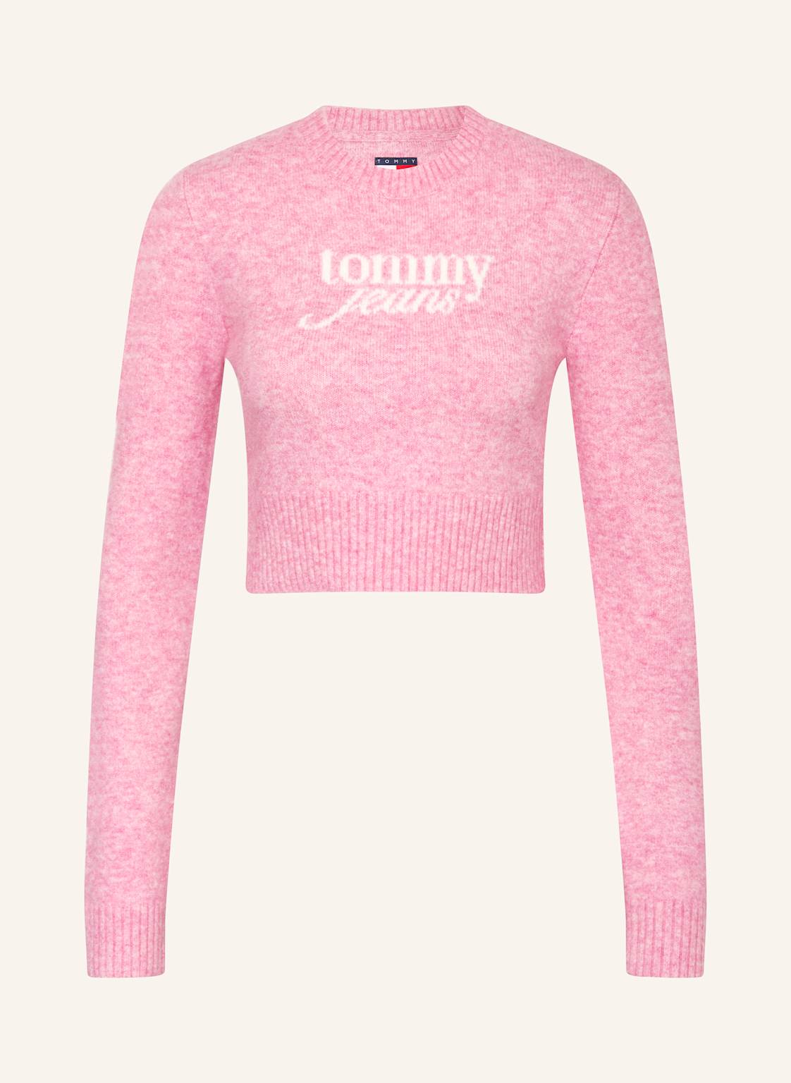 Tommy Jeans Cropped-Pullover pink von Tommy Jeans