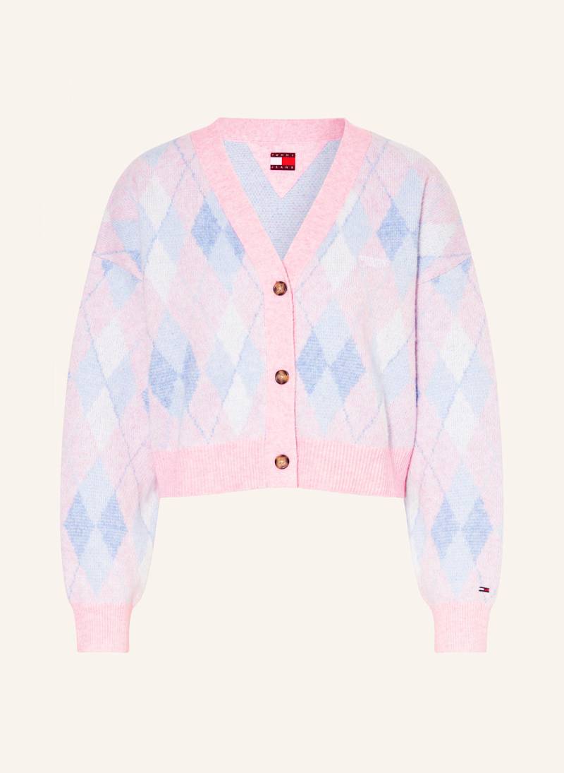 Tommy Jeans Cropped-Strickjacke rosa von Tommy Jeans