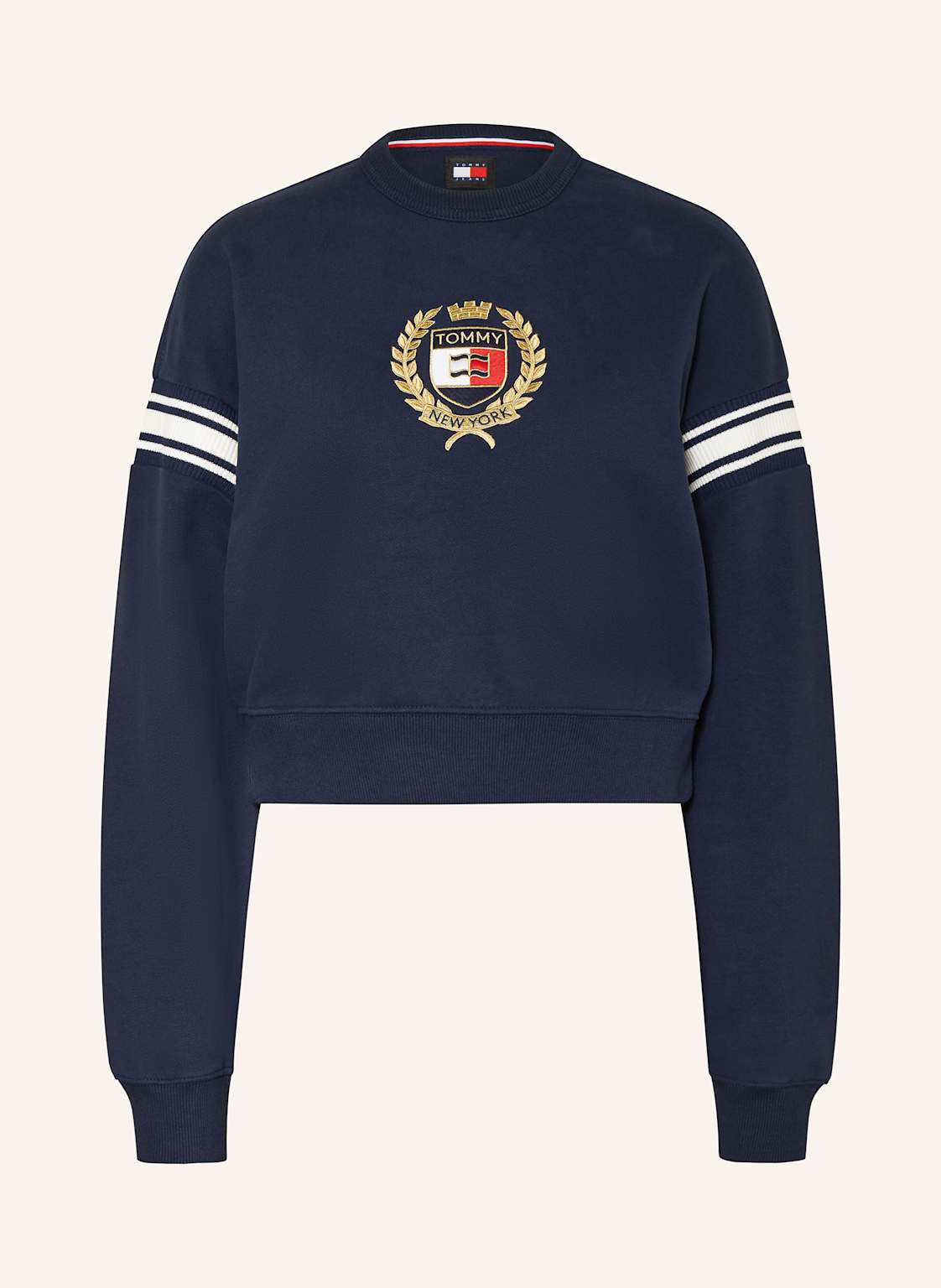 Tommy Jeans Cropped-Sweatshirt blau von Tommy Jeans