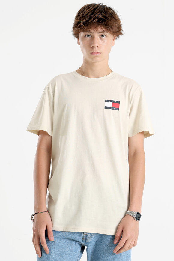 Tommy Jeans Essential Flag T-Shirt | Newsprint | Herren  | M von Tommy Jeans