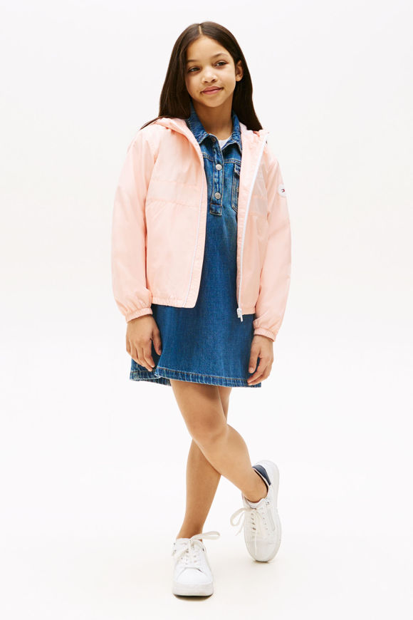 Tommy Jeans Essential Windbreaker | Coral Ice | Mädchen  | 12 von Tommy Jeans