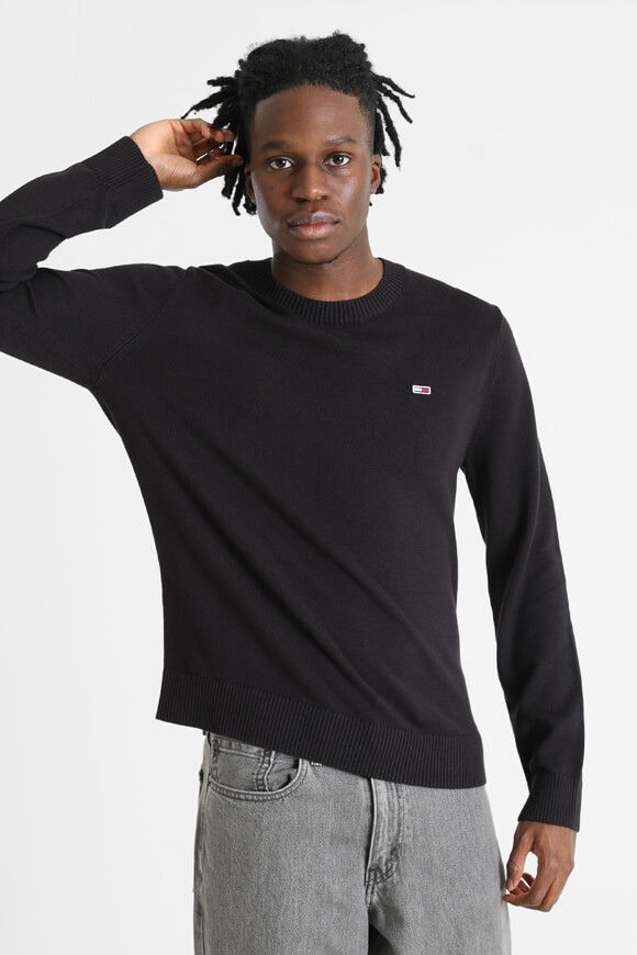 Tommy Jeans Feinstrickpullover | Black | Herren  | L von Tommy Jeans