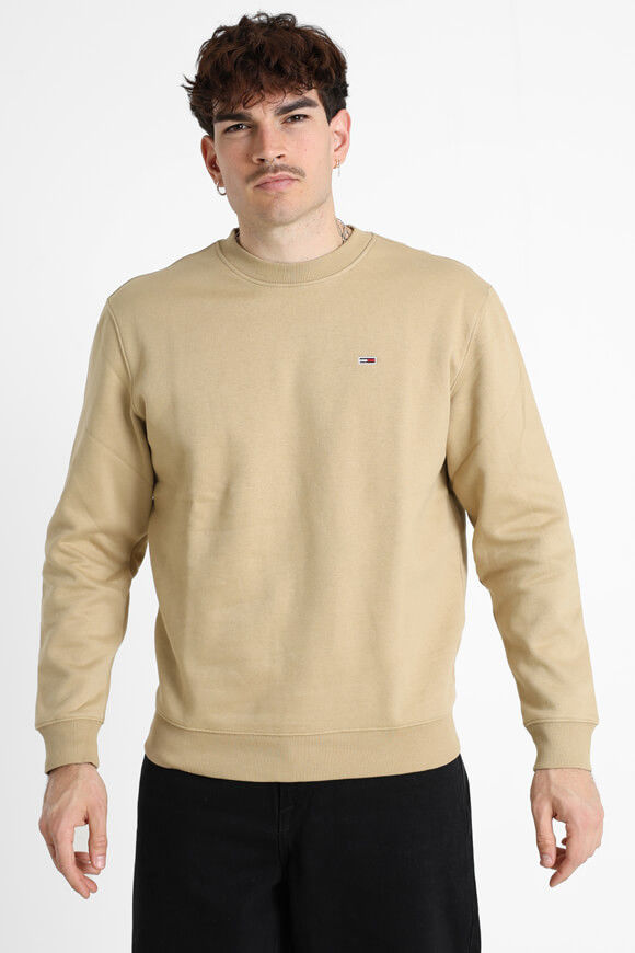 Tommy Jeans Flag Fleece Sweatshirt | Relic Tan | Herren  | L von Tommy Jeans
