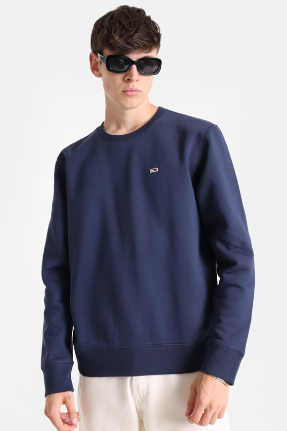 Tommy Jeans Flag Fleece Sweatshirt | Twilight Navy | Herren  | XL von Tommy Jeans