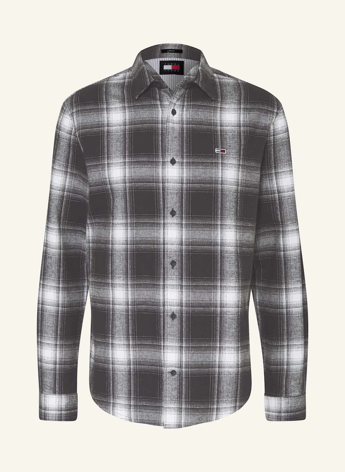 Tommy Jeans Flanellhemd Regular Fit grau Tommy Jeans Flanellhemd Regular Fit grau von Tommy Jeans