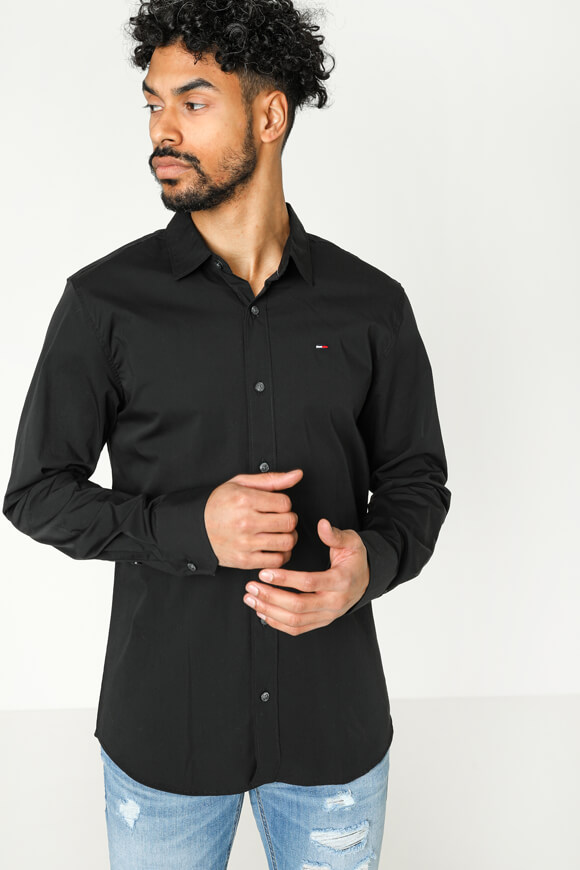 Tommy Jeans Hemd | Schwarz | Herren  | L von Tommy Jeans