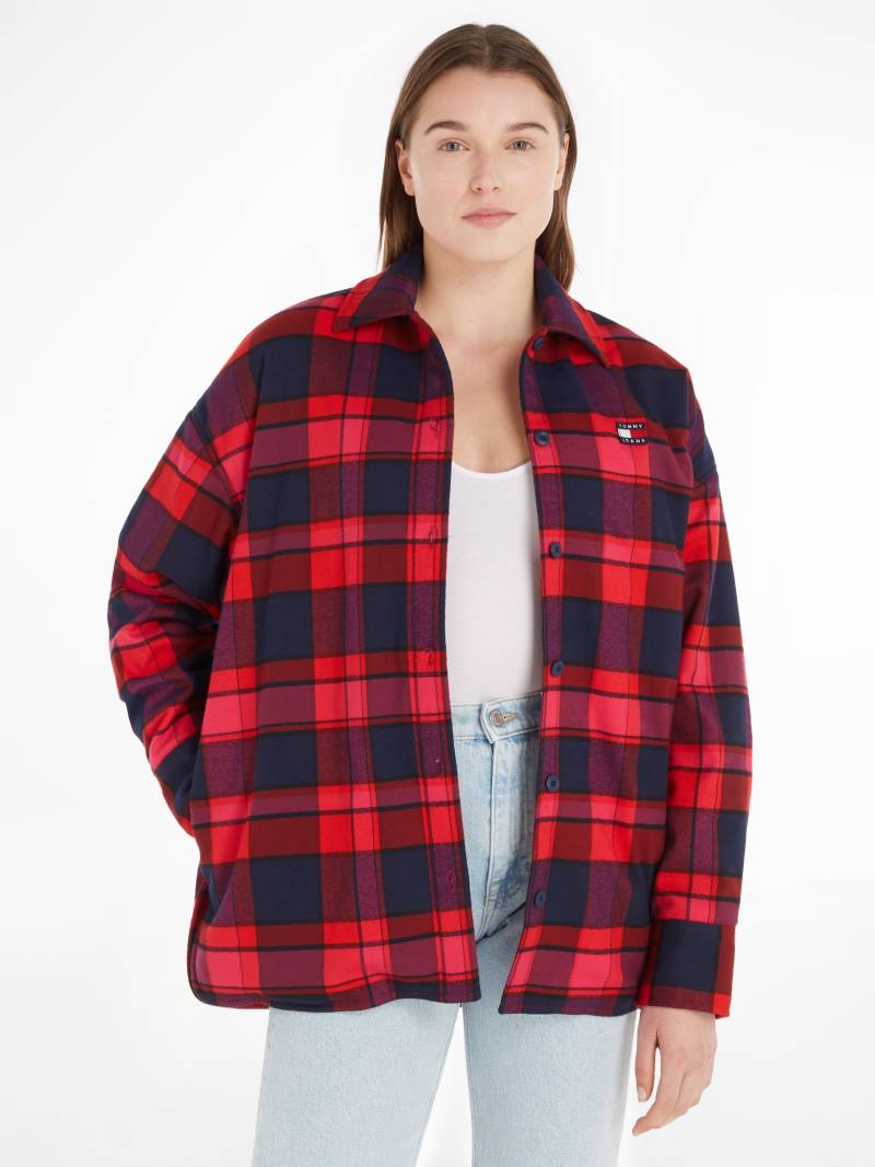 Tommy Jeans Hemdbluse »TJW SPR OVS CHECK OVERSHIRT«, mit Tommy Jeans Label von Tommy Jeans