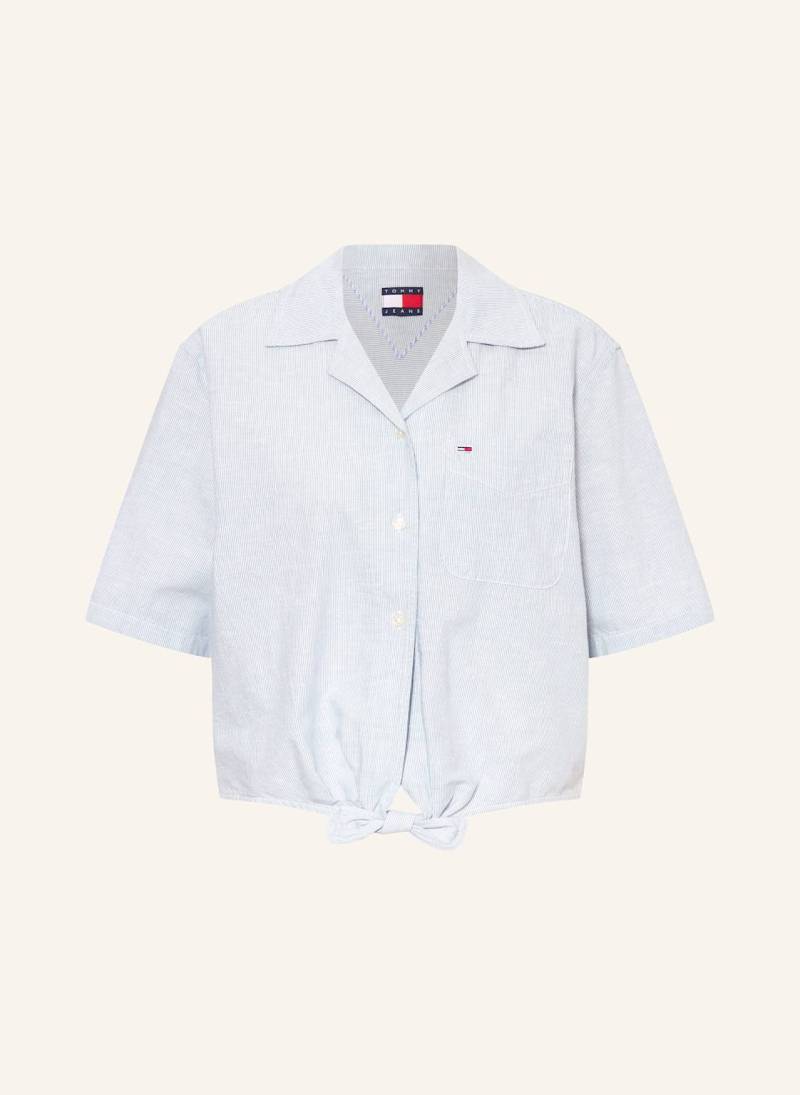 Tommy Jeans Hemdbluse blau von Tommy Jeans