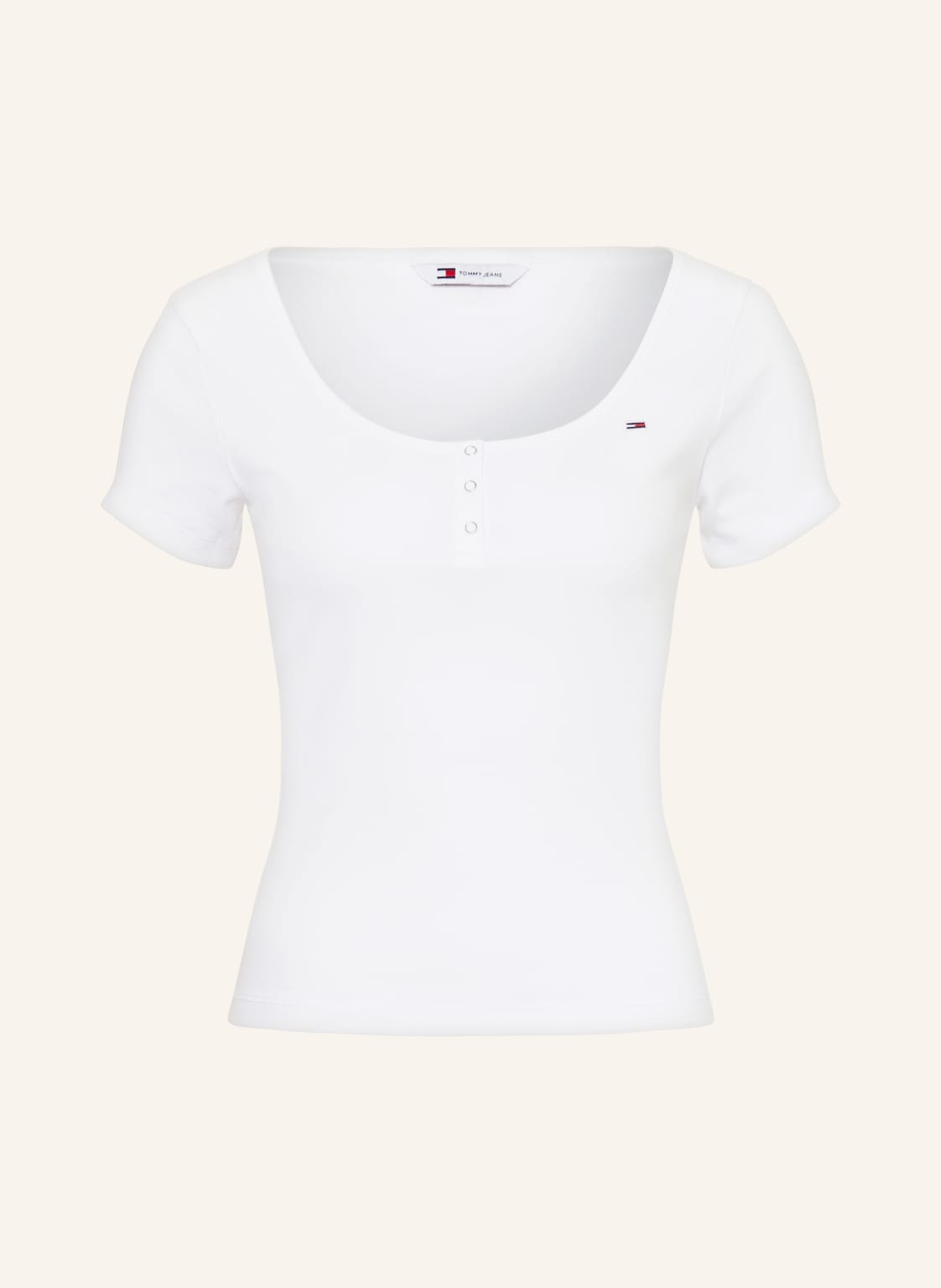 Tommy Jeans Henley-Shirt weiss von Tommy Jeans