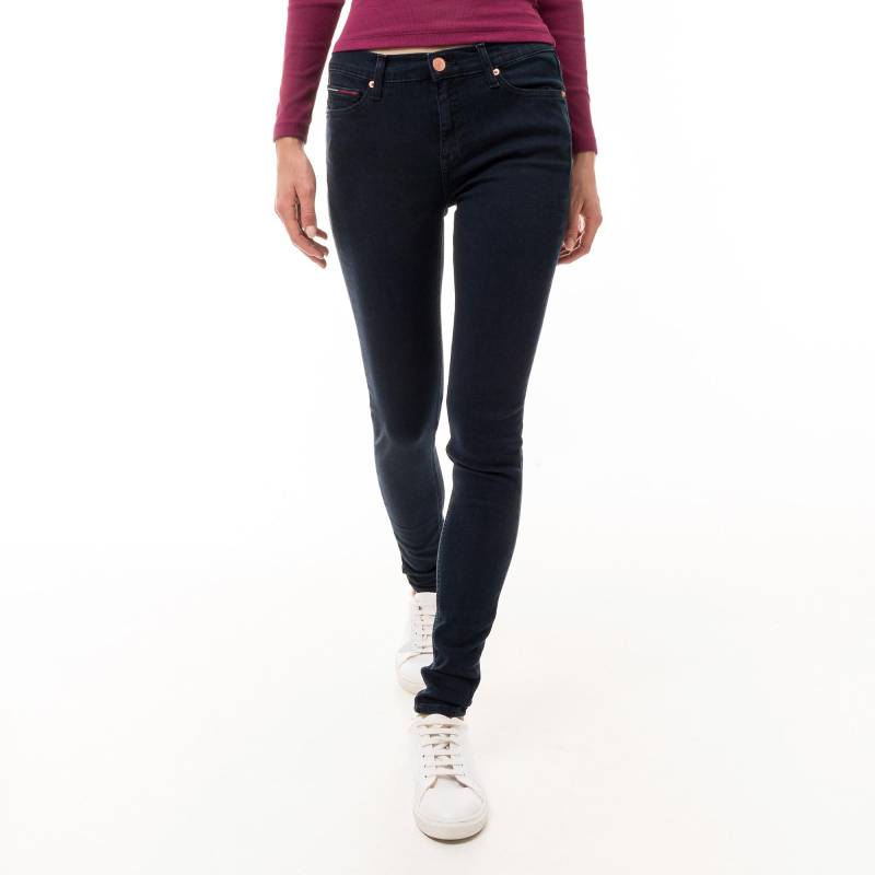 Jeans, Skinny Fit Damen Dunkelblau L30/W25 von TOMMY JEANS