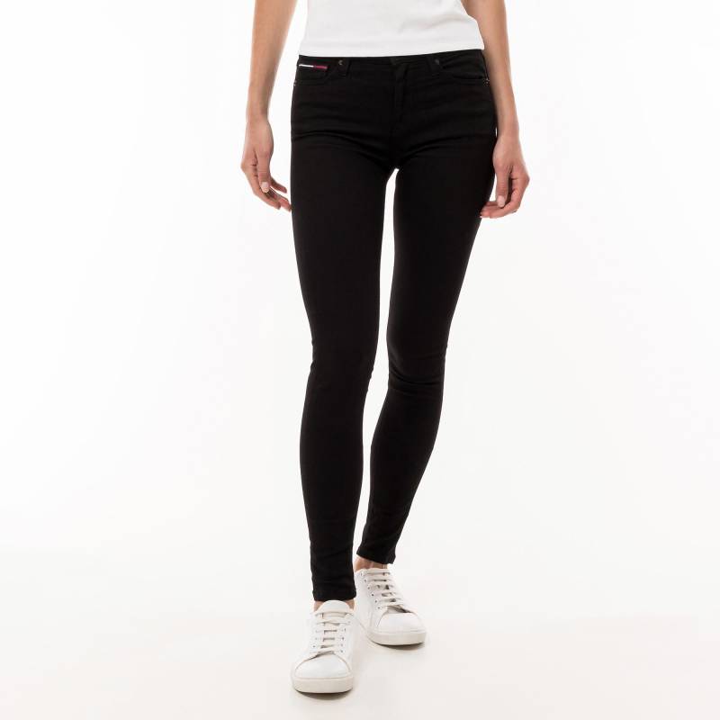 Jeans, Skinny Fit Damen Black L32/W25 von TOMMY JEANS