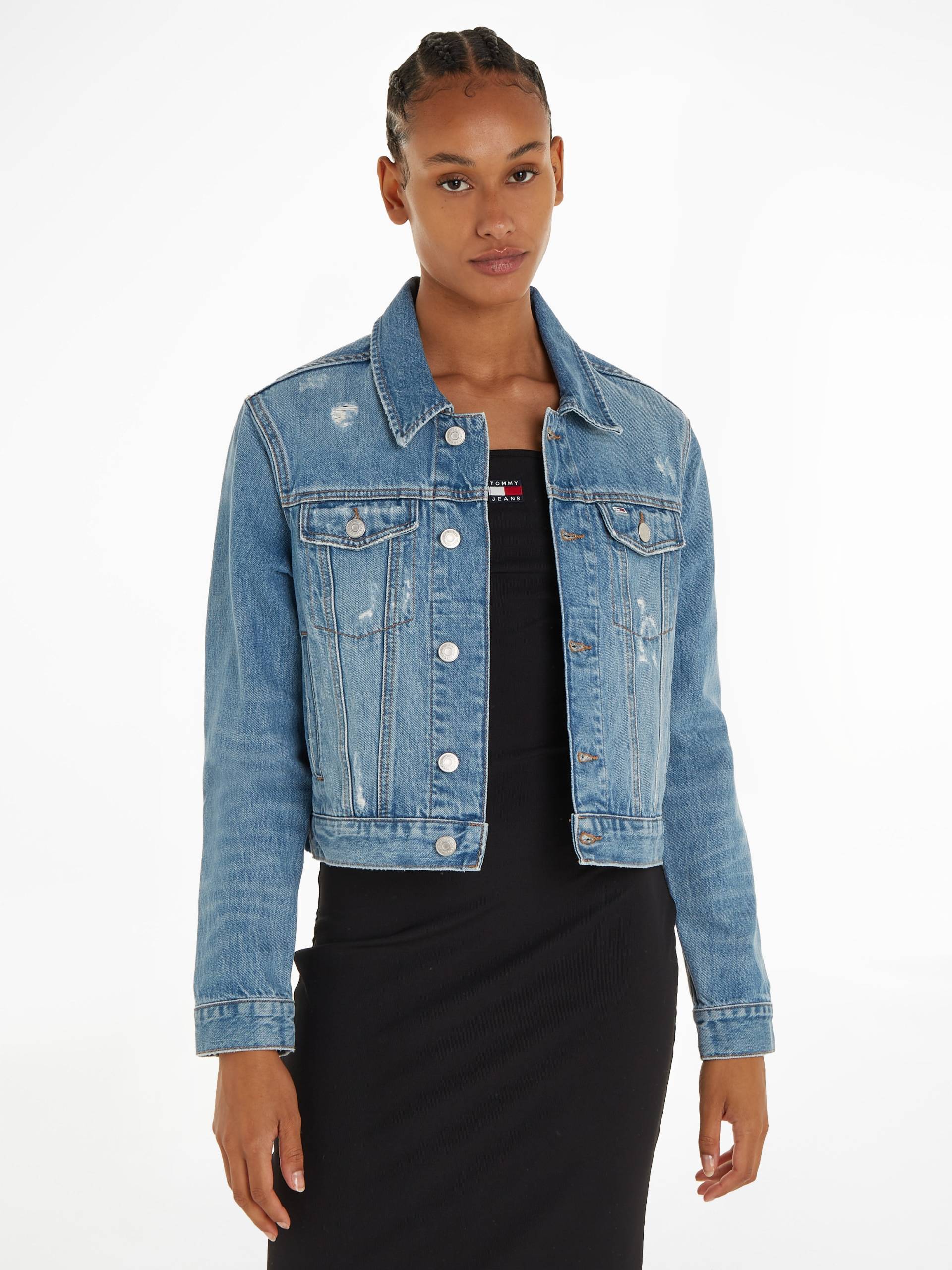 Tommy Jeans Jeansjacke »IZZIE SLM JACKET BH0013«, mit leichten used Effekten von Tommy Jeans