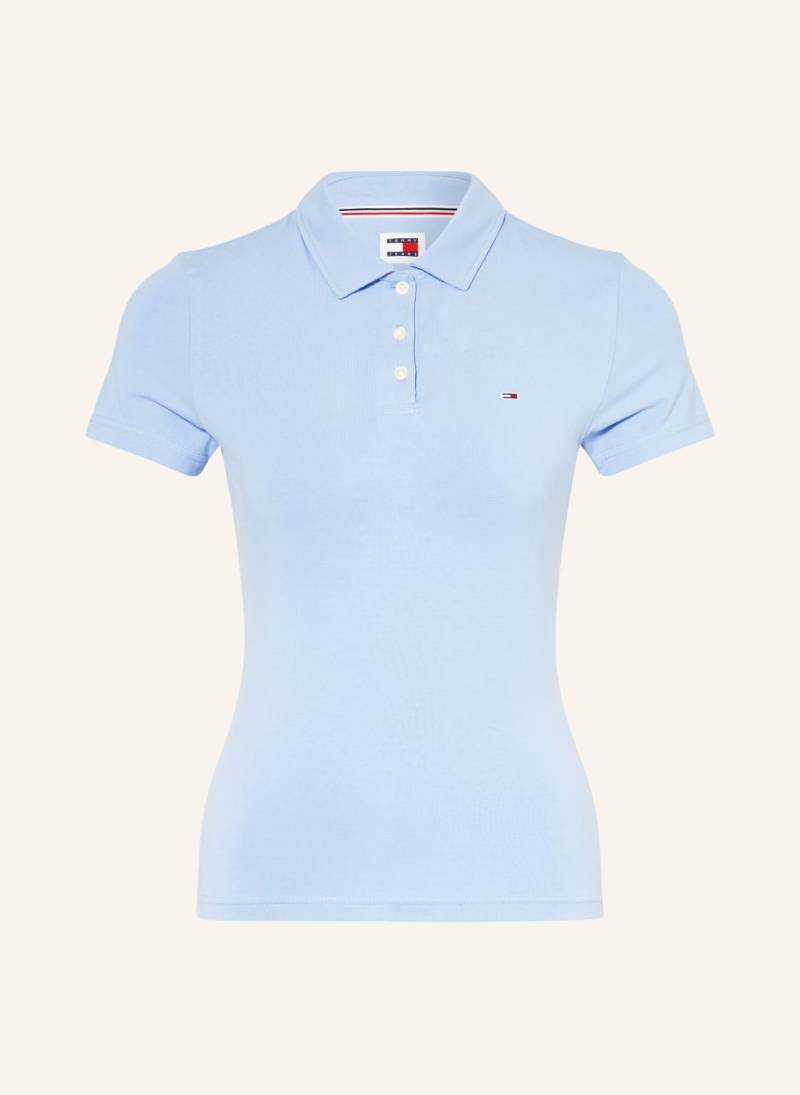 Tommy Jeans Jersey-Poloshirt blau von Tommy Jeans