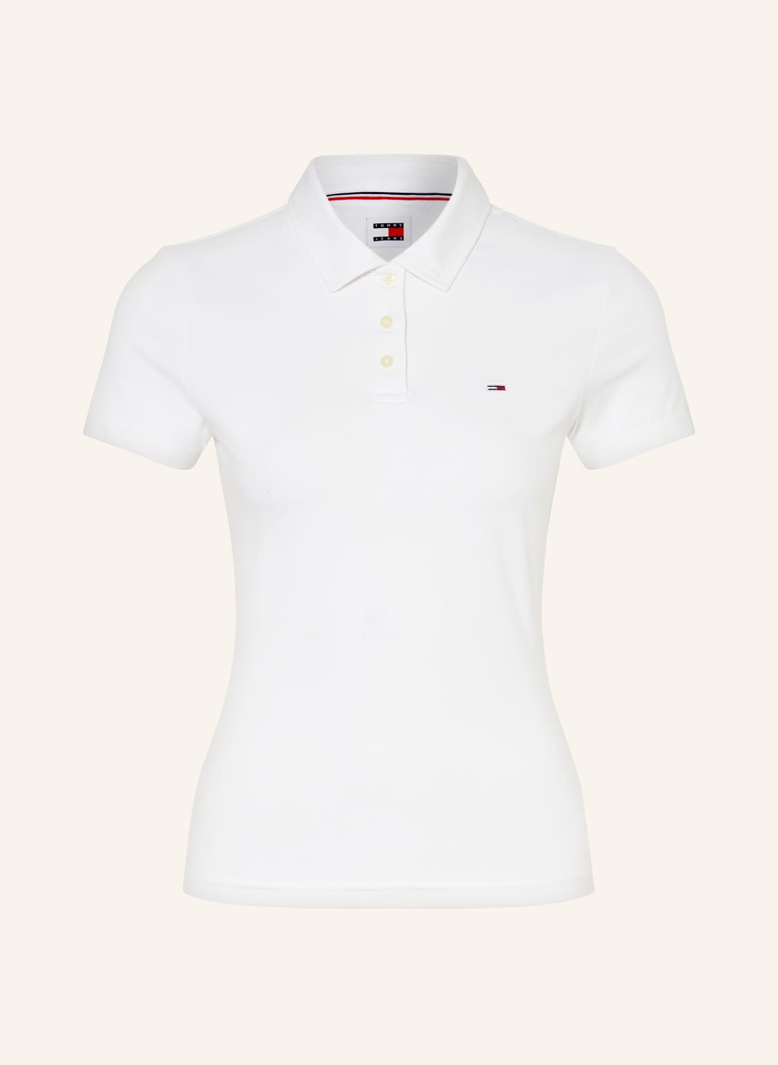 Tommy Jeans Jersey-Poloshirt weiss von Tommy Jeans