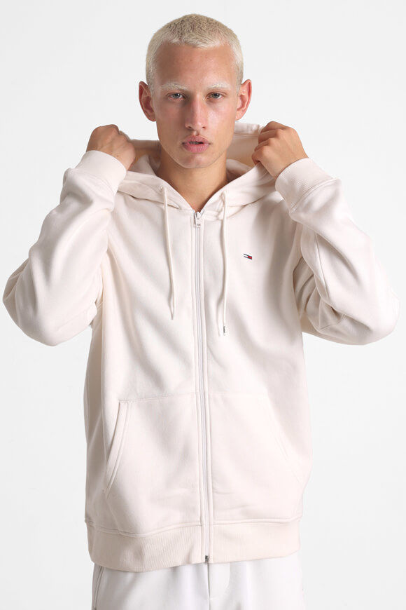 Tommy Jeans Kapuzensweatjacke | Ancient White | Herren  | L von Tommy Jeans