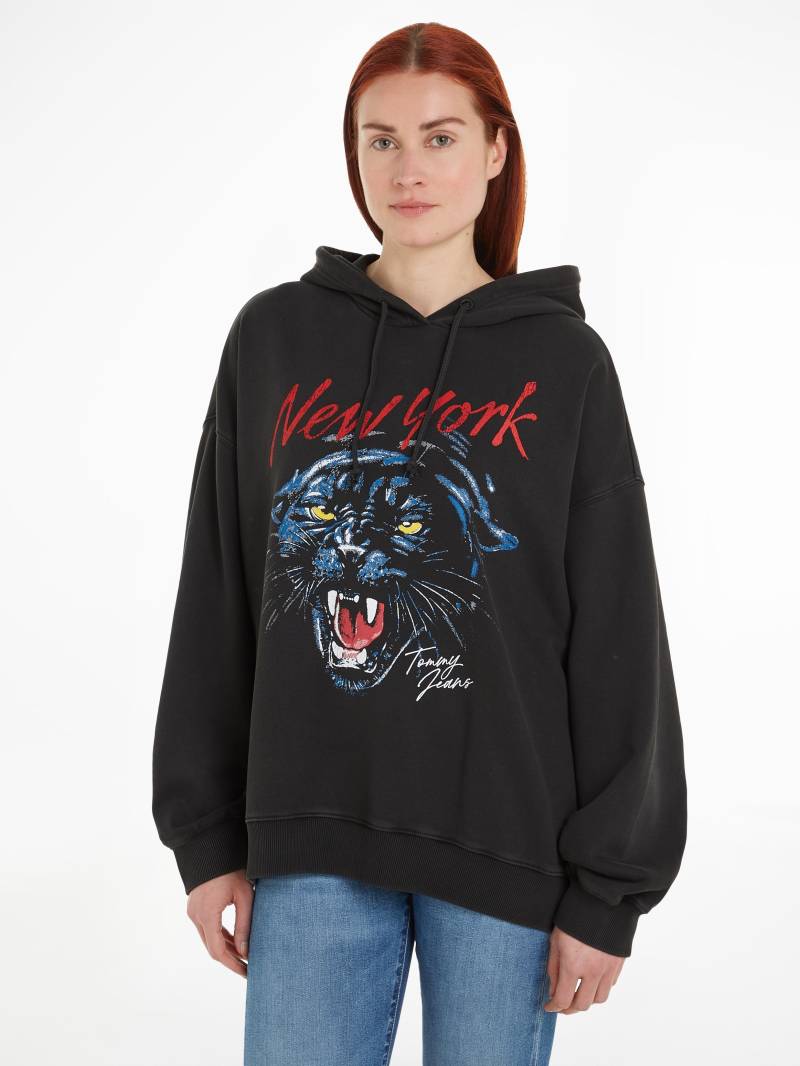 Tommy Jeans Kapuzensweatshirt »TJW OVS PANTHER HOODIE«, mit Frontprint von Tommy Jeans