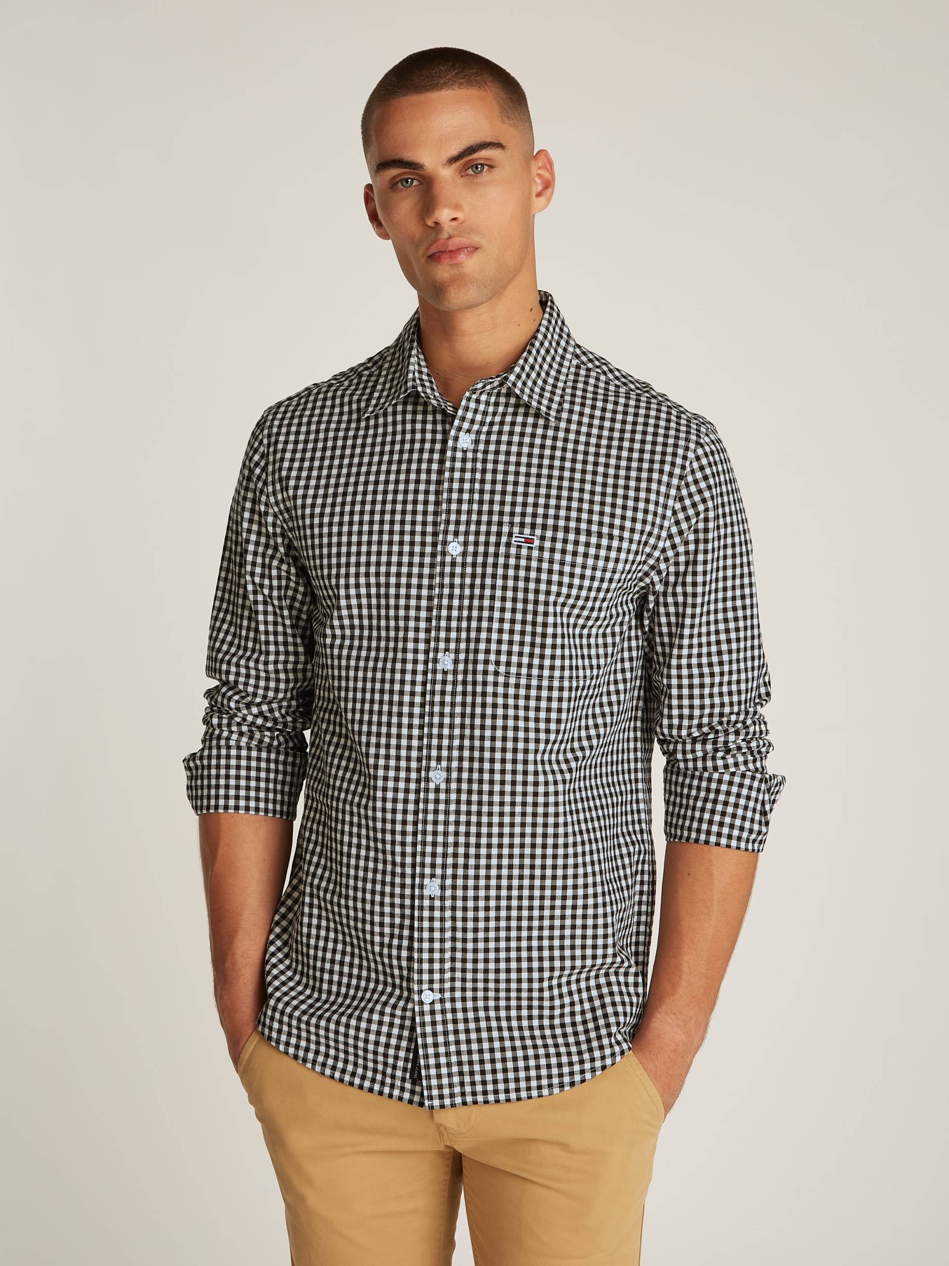Tommy Jeans Karohemd »TJM POPLIN CHECK SHIRT«, mit Karomuster Tommy Jeans Karohemd »TJM POPLIN CHECK SHIRT«, mit Karomuster von Tommy Jeans