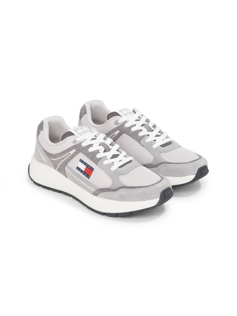 Tommy Jeans Keilsneaker »TJM RUNNER MIX MATERIAL«, Keilabsatz, Freizeitschuh, Halbschuh, Schnürschuh mit Logoflagge von Tommy Jeans