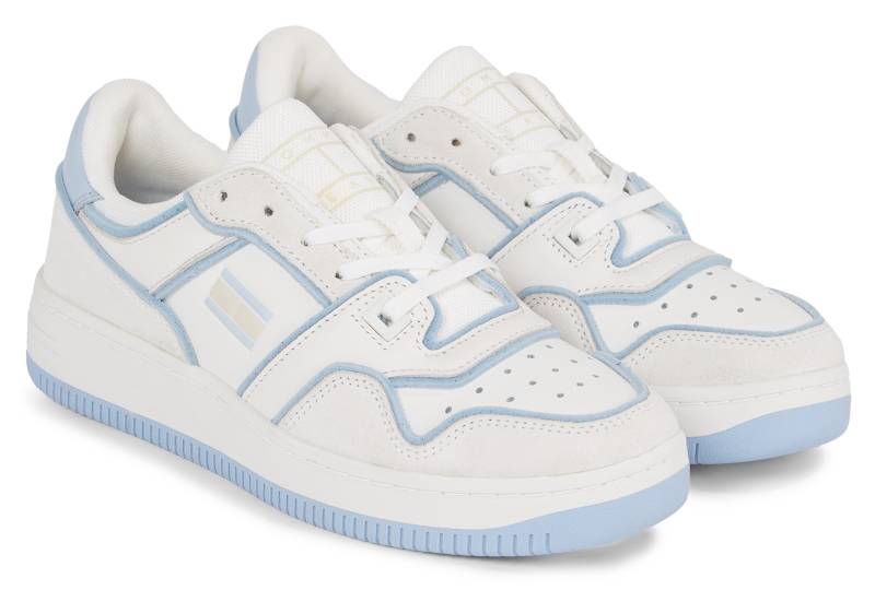 Tommy Jeans Keilsneaker »TJW RETRO BASKET FOAM EDGE«, kontrastfarbenem Pastell-Besatz, Freizeitschuh, Halbschuh, Schnürschuh von Tommy Jeans