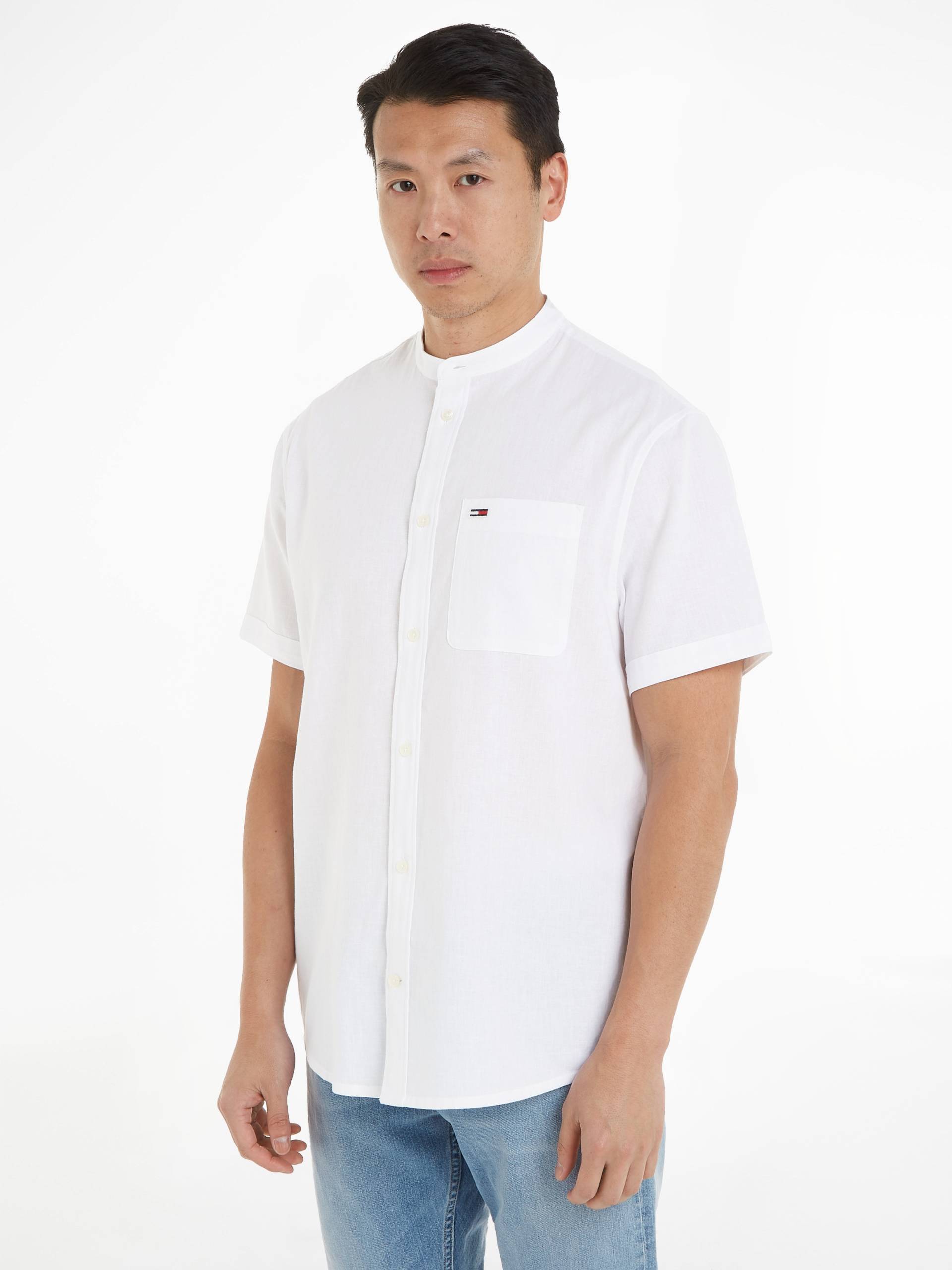 Tommy Jeans Kurzarmhemd »TJM REG MAO LINEN BLEND SS SHIRT«, in melierter Optik Tommy Jeans Kurzarmhemd »TJM REG MAO LINEN BLEND SS SHIRT«, in melierter Optik von Tommy Jeans