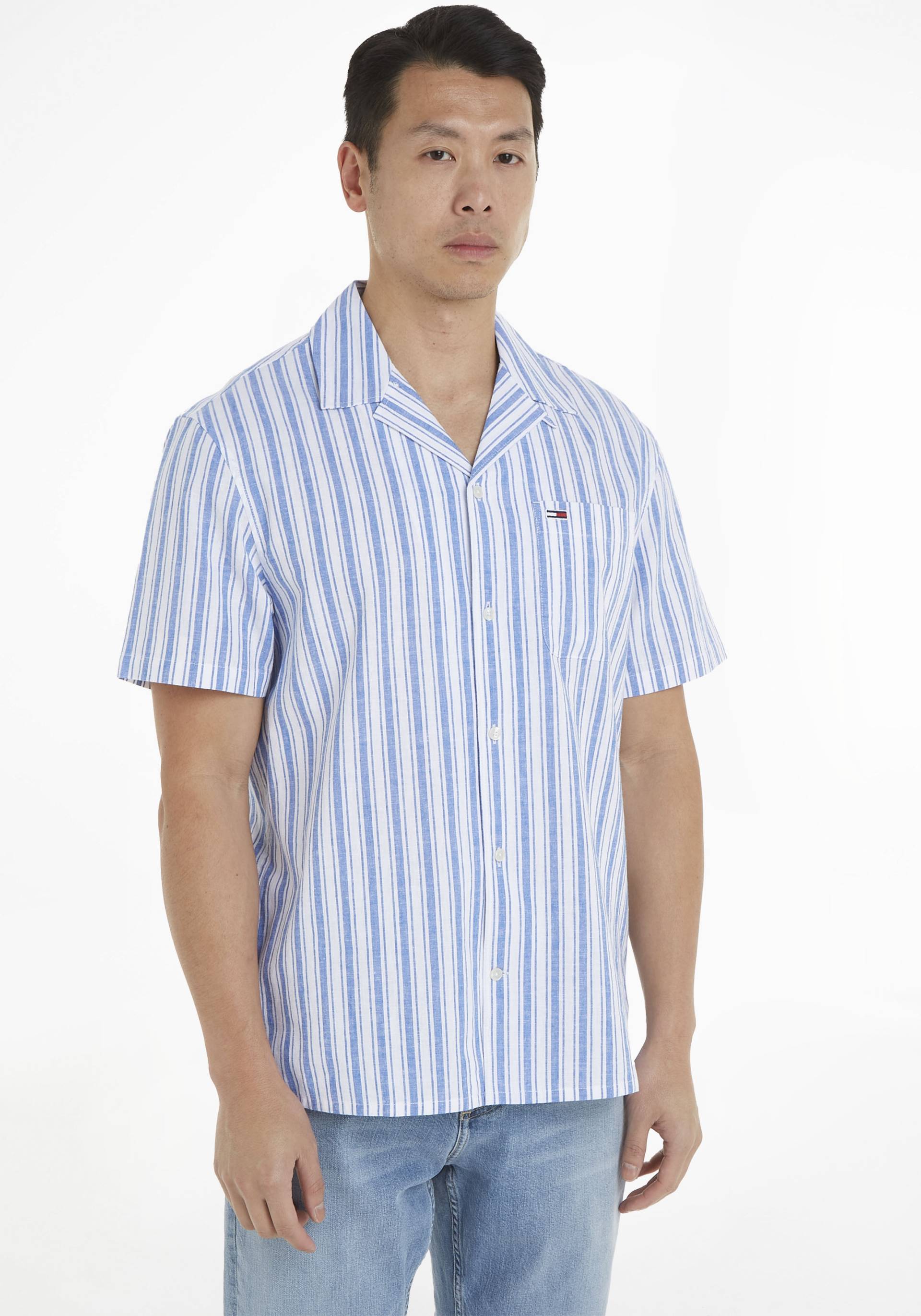 Tommy Jeans Kurzarmhemd »TJM STRIPE LINEN SS SHIRT EXT« Tommy Jeans Kurzarmhemd »TJM STRIPE LINEN SS SHIRT EXT« von Tommy Jeans