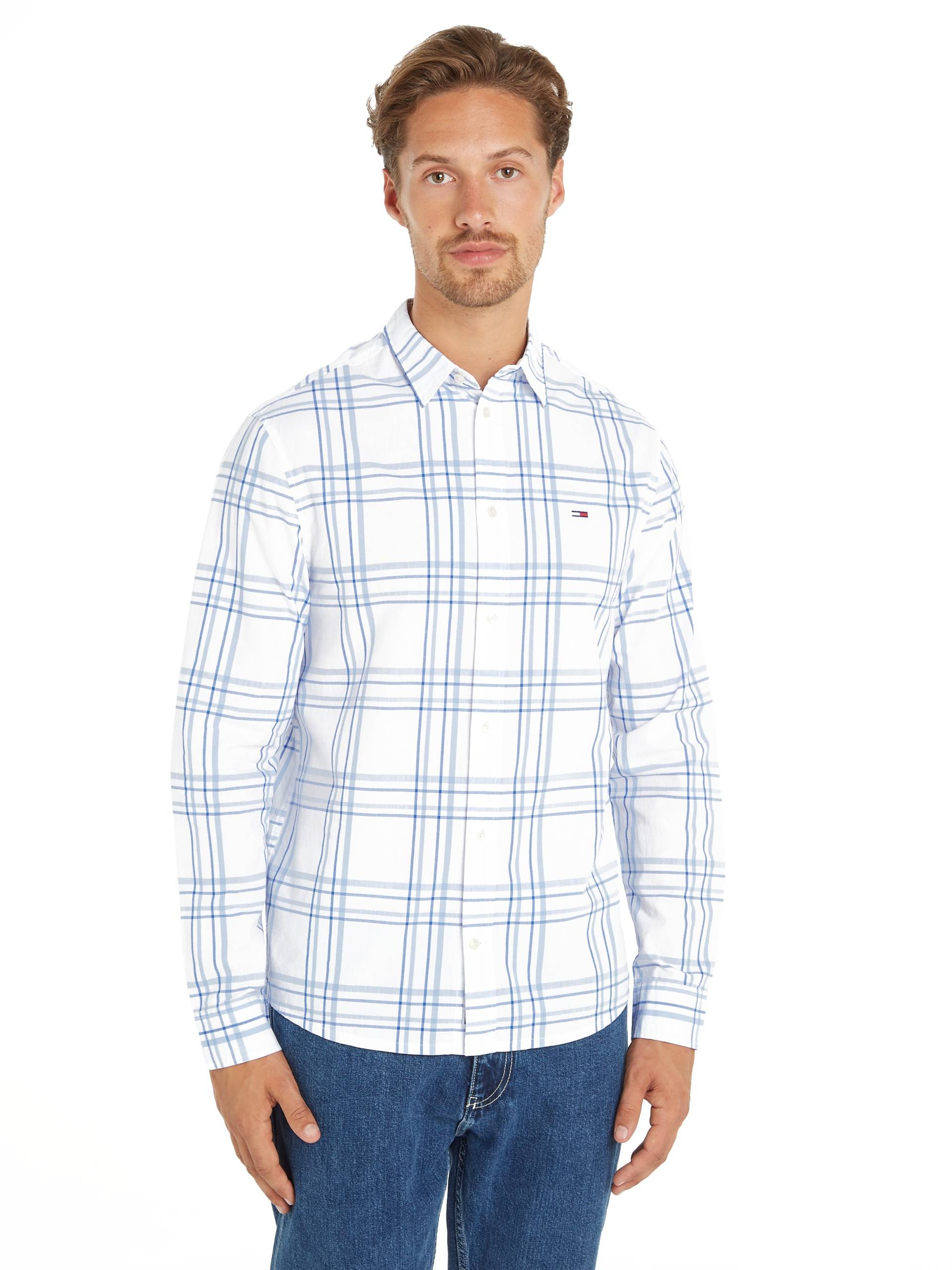 Tommy Jeans Langarmhemd »TJM REG POPLIN CHECK SHIRT« von Tommy Jeans