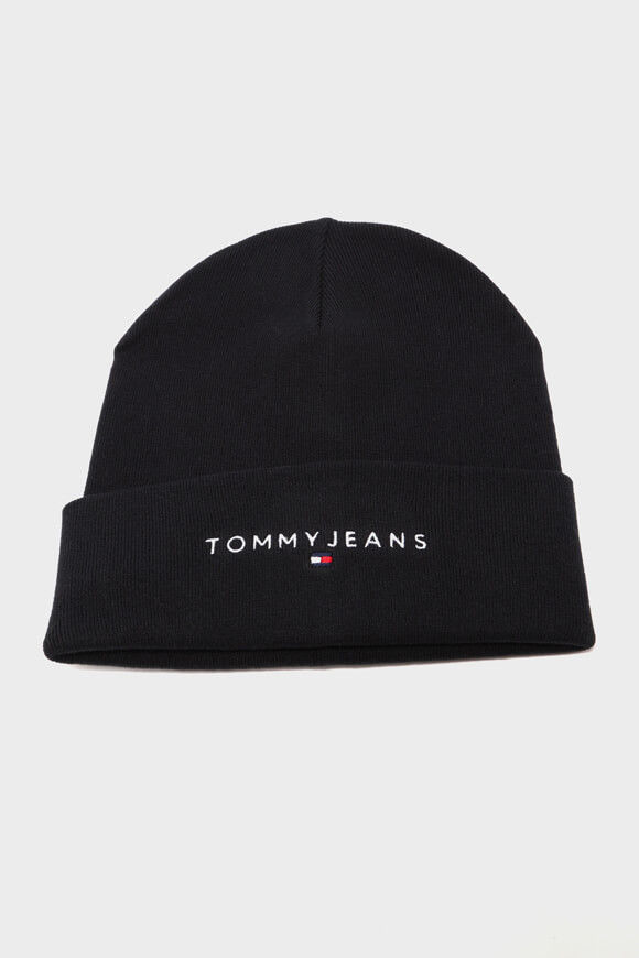 Tommy Jeans Linear Logo Beanie | Dark Night Navy | Herren  | Einheitsgroesse von Tommy Jeans