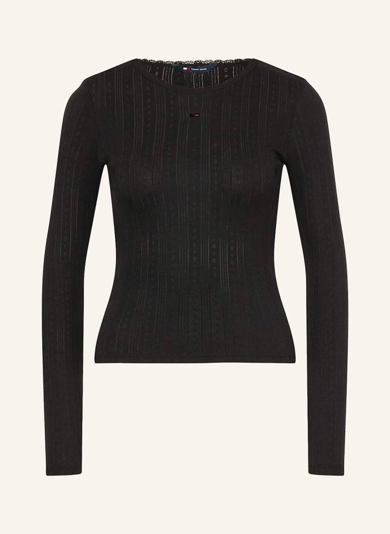 Tommy Jeans Longsleeve Mit Spitze schwarz von Tommy Jeans