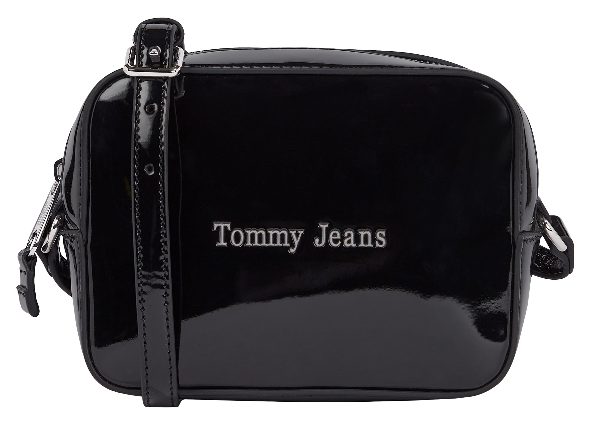 Tommy Jeans Mini Bag »TJW MUST CAMERA BAG PATENT PU«, Handtasche Damen Tasche Damen Schultertasche von Tommy Jeans