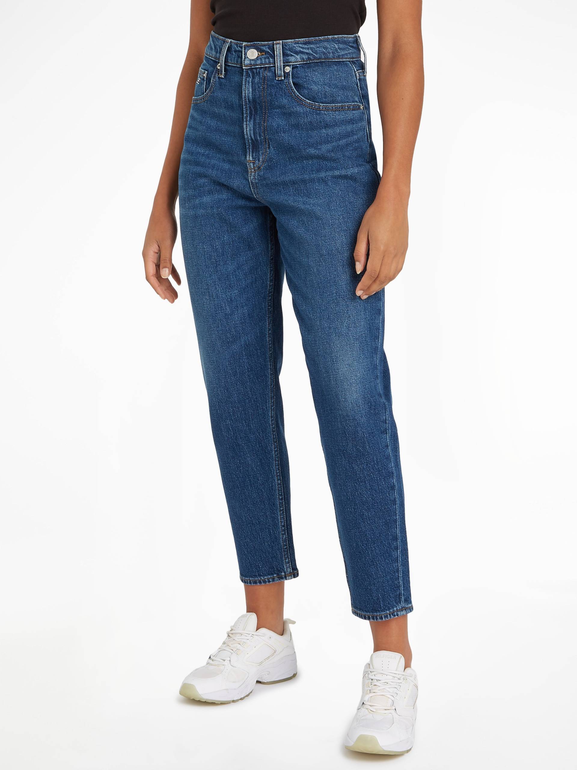 Tommy Jeans Mom-Jeans »High waist - Mom-Jeans Tapered«, mit Logo-Stickereien von Tommy Jeans