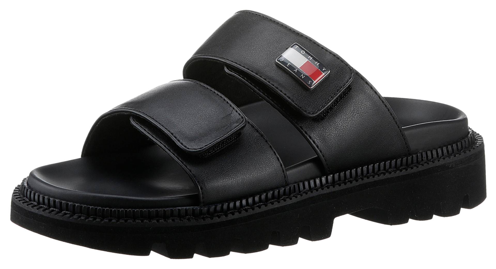 Tommy Jeans Pantolette »TJW PUFFED SANDAL«, Plateau, Sommerschuh, Schlappen mit zwei Klettverschlüssen von Tommy Jeans