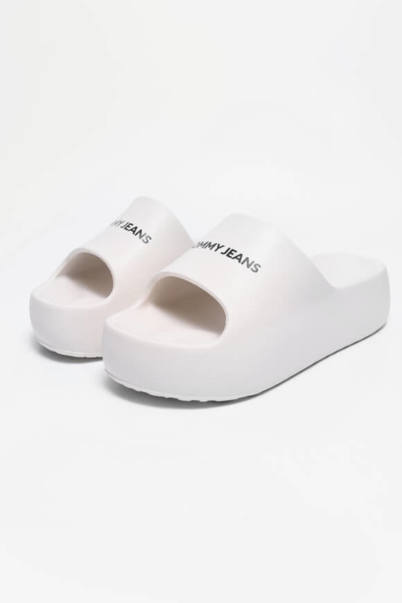 Tommy Jeans Plateau Pantoletten | Newsprint | Damen | EU37-38 Tommy Jeans Plateau Pantoletten | Newsprint | Damen | EU37-38 von Tommy Jeans