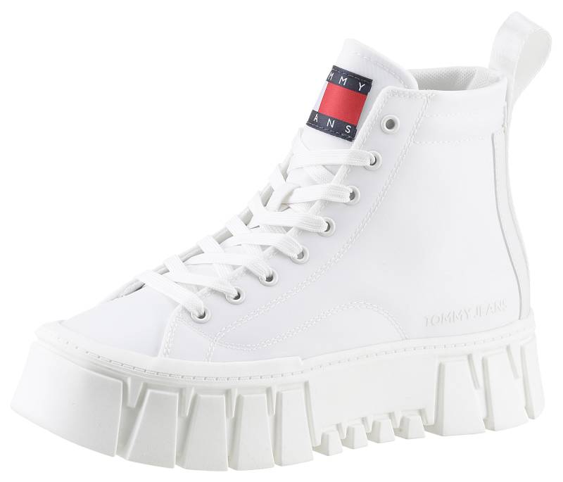 Tommy Jeans Plateausneaker »TJW VULC FLATFORM MC«, Schnürschuh, High Top-Sneaker mit derber Plateaugestaltung von Tommy Jeans