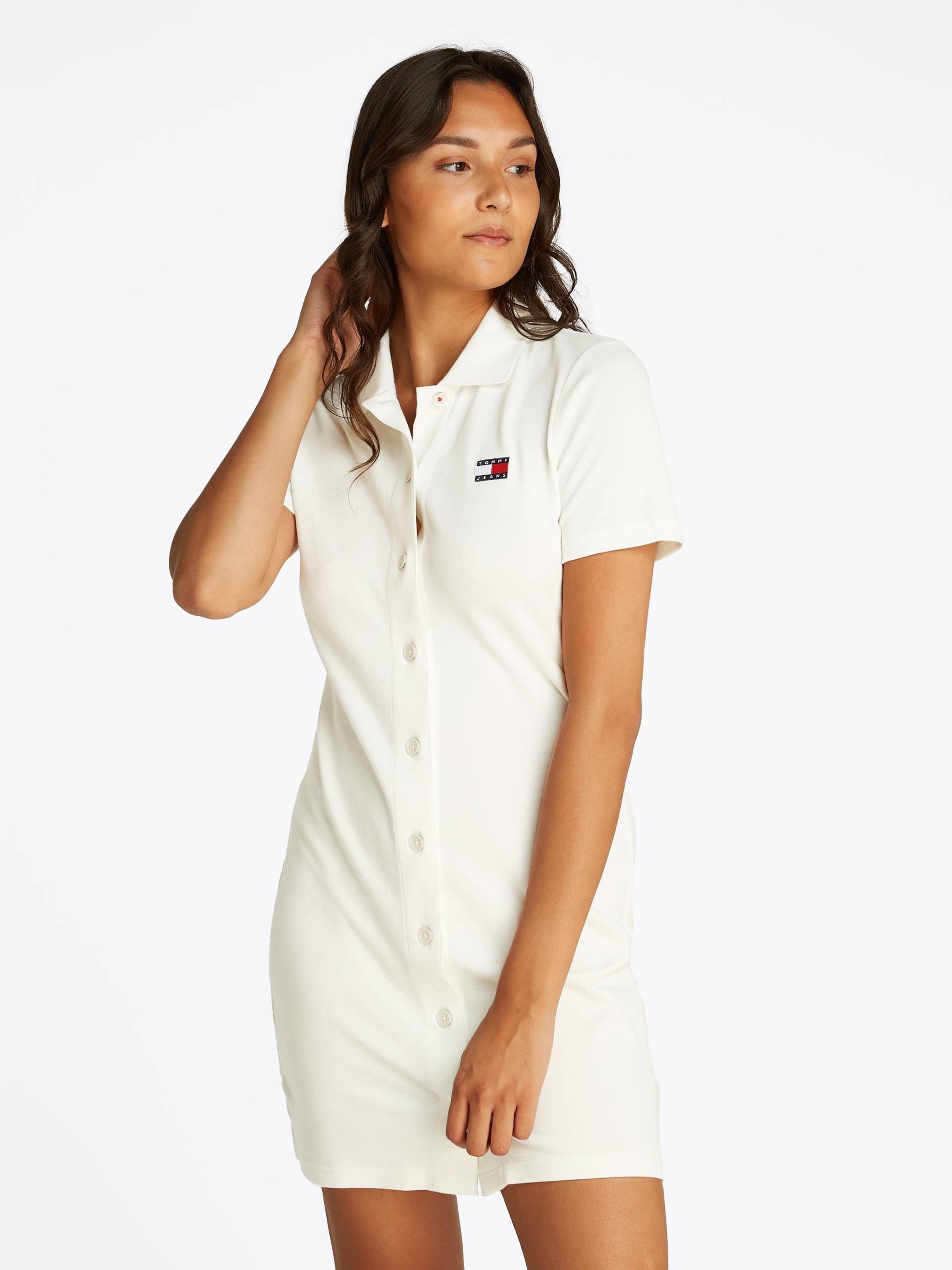 Tommy Jeans Polokleid »TJW BADGE PIQUE POLO DRESS«, mit Logo-Badge von Tommy Jeans