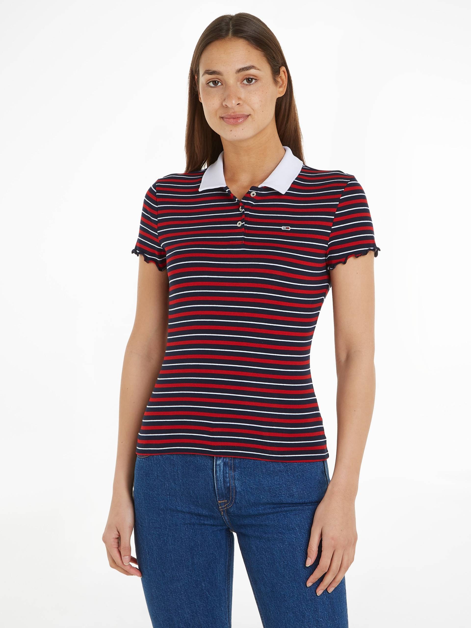 Tommy Jeans Poloshirt, mit Rüschen am Ärmelabschluss von Tommy Jeans