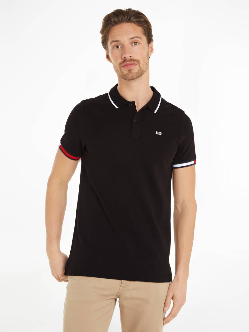 Tommy Jeans Poloshirt »TJM REG FLAG CUFFS POLO«, mit Polokragen von Tommy Jeans