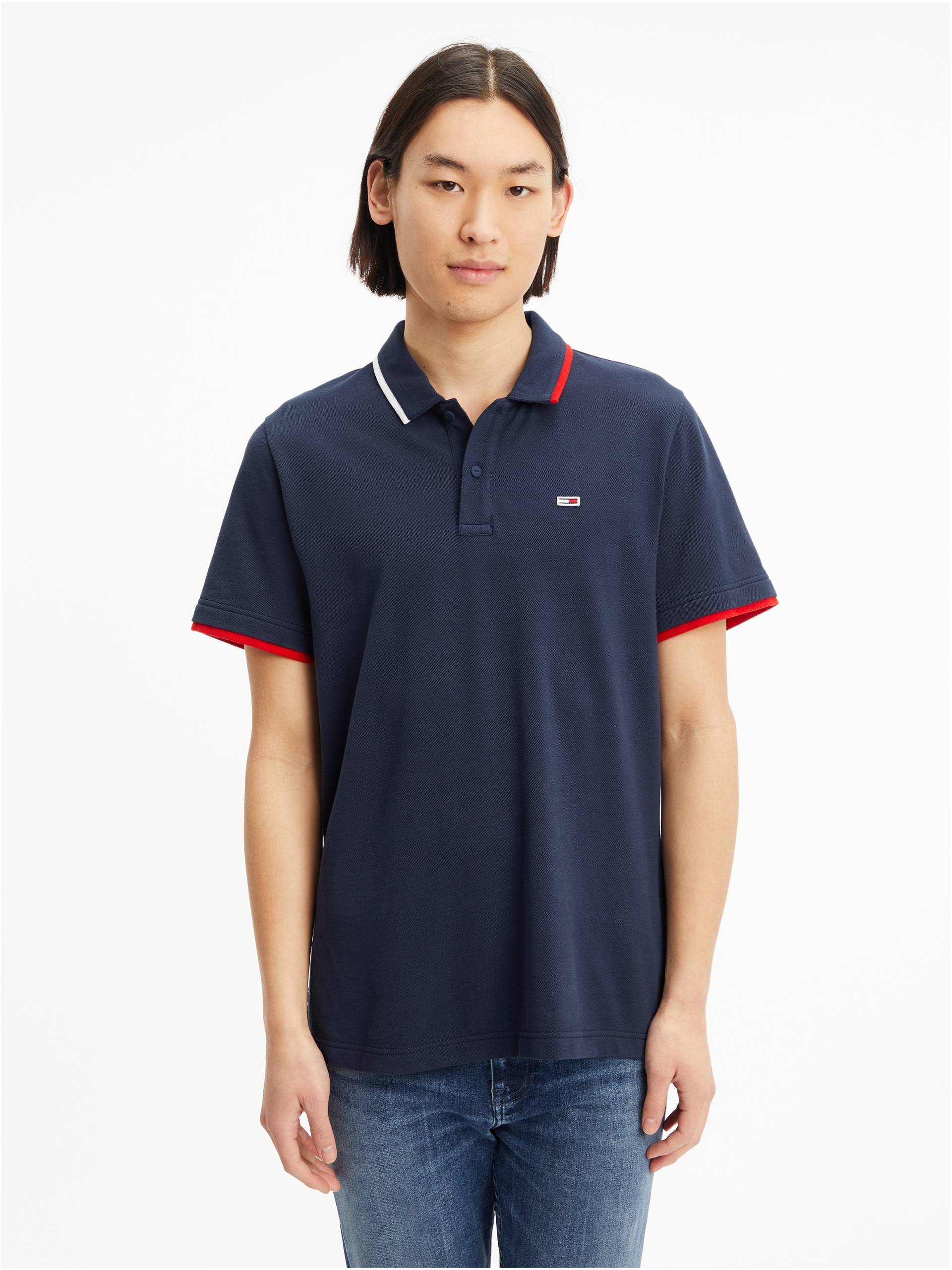 Tommy Jeans Poloshirt »TJM REG FLAG NECK POLO« von Tommy Jeans