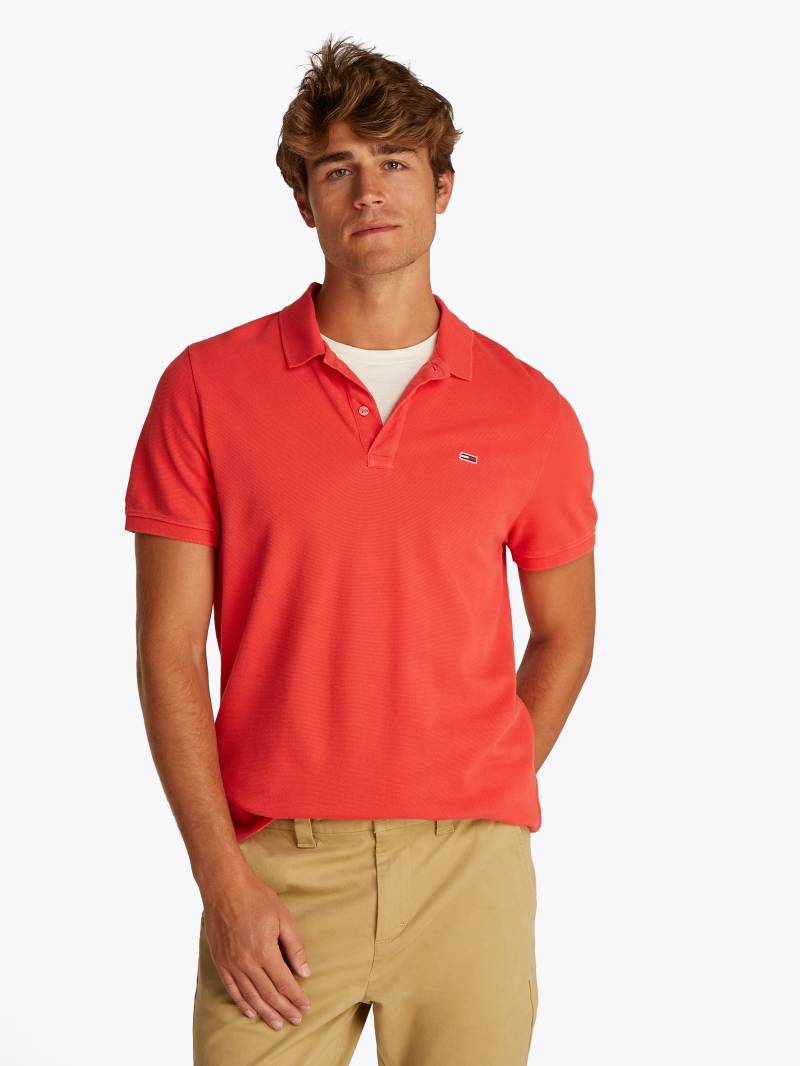 Tommy Jeans Poloshirt »TJM SLIM ESSENTIAL GD POLO SS«, mit Logostickerei von Tommy Jeans