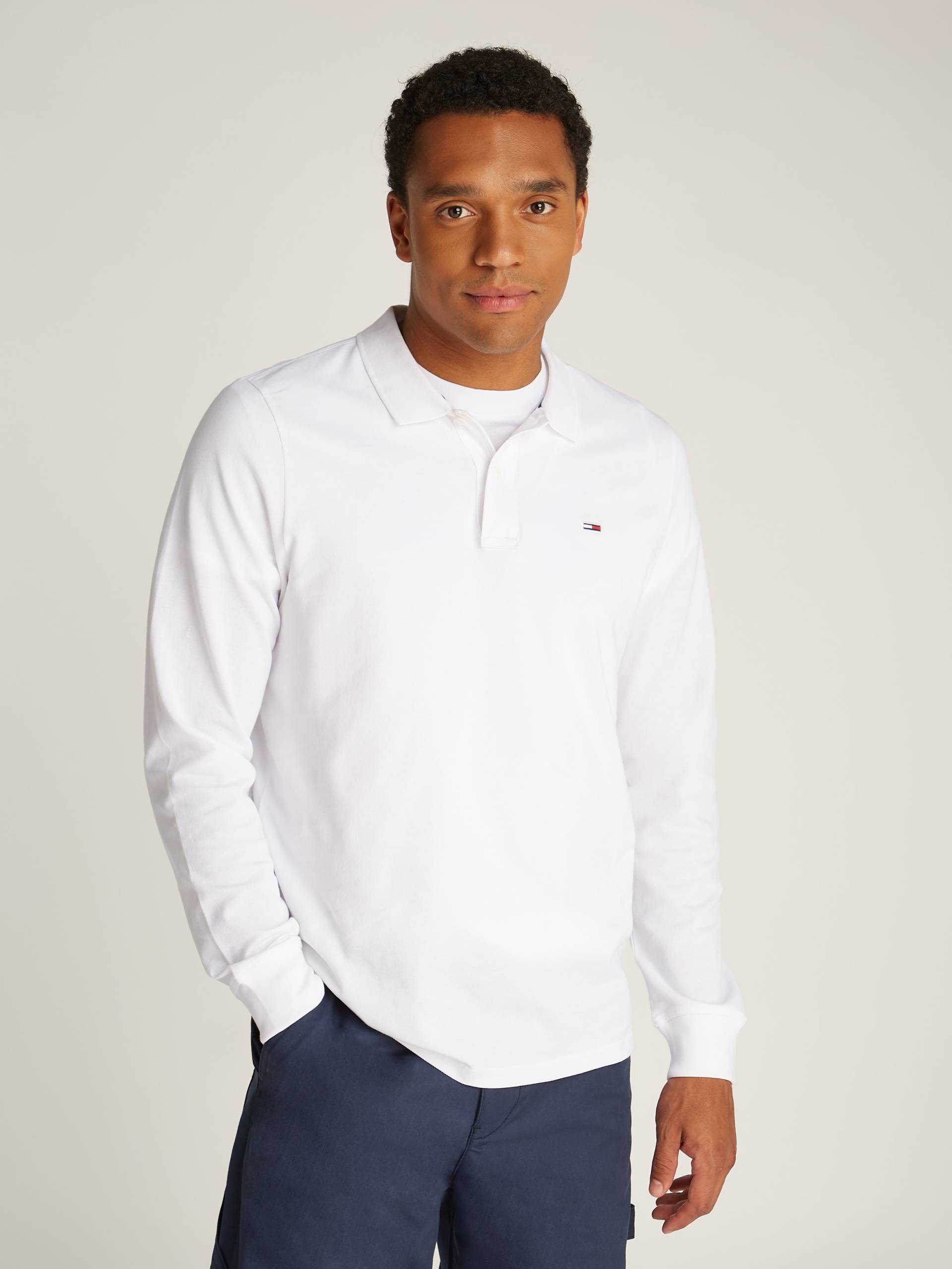 Tommy Jeans Poloshirt »TJM SLIM PLACKET LS POLO«, mit Polokragen Tommy Jeans Poloshirt »TJM SLIM PLACKET LS POLO«, mit Polokragen von Tommy Jeans