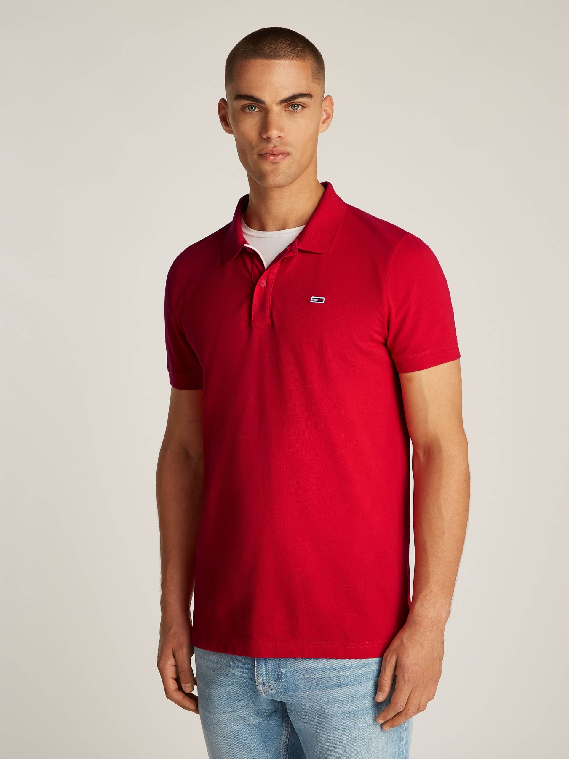 Tommy Jeans Poloshirt »TJM SLIM PLACKET POLO«, Piqué mit Polokragen Tommy Jeans Poloshirt »TJM SLIM PLACKET POLO«, Piqué mit Polokragen von Tommy Jeans