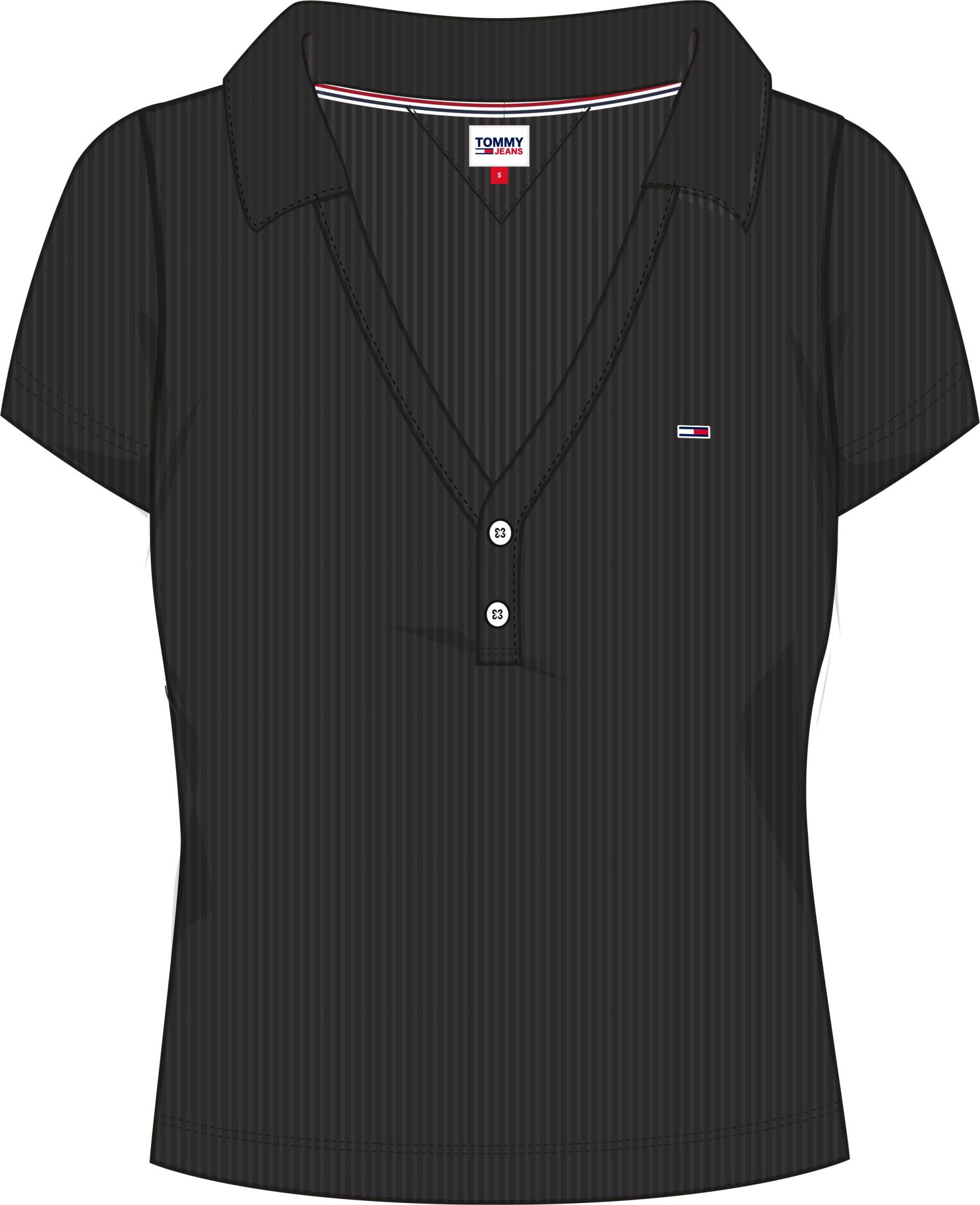 Tommy Jeans Poloshirt »TJW ESSENTIAL V-NECK POLO«, mit kurzer Knopfleiste von Tommy Jeans