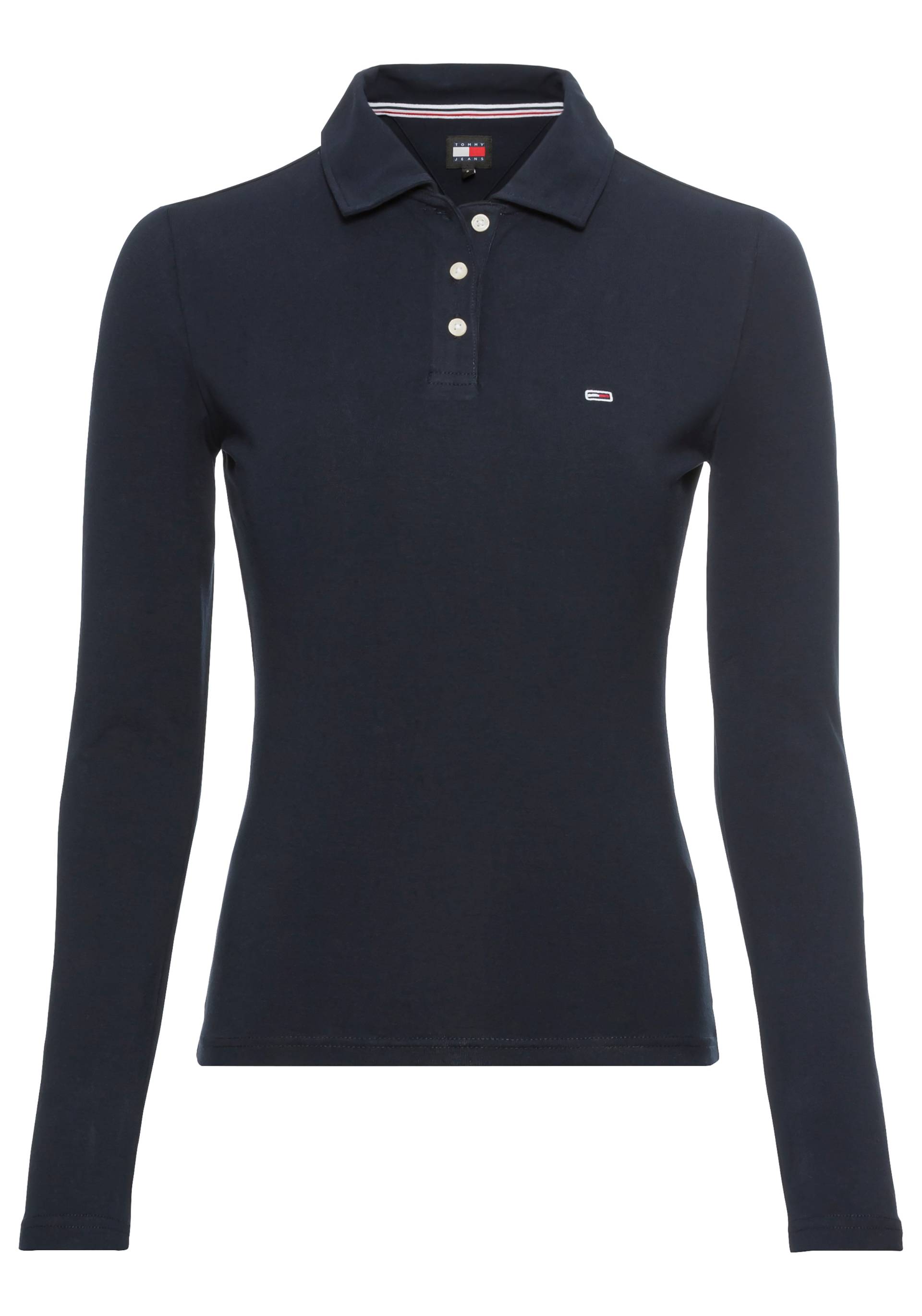 Tommy Jeans Poloshirt »TJW SLIM ESSENTIAL POLO LS«, mit Tommy Jeans Logo-Flag auf der Brust von Tommy Jeans