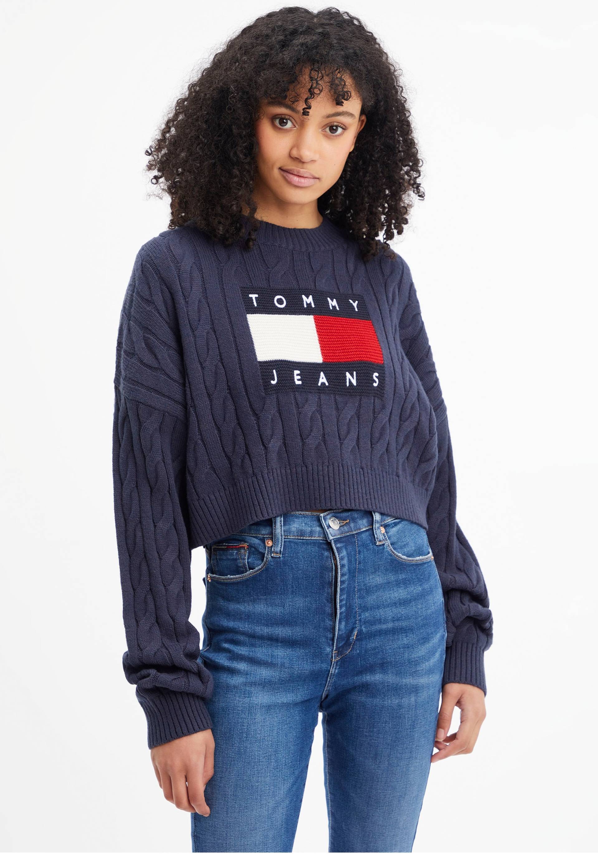 Tommy Jeans Rundhalspullover, mit Logo von Tommy Jeans