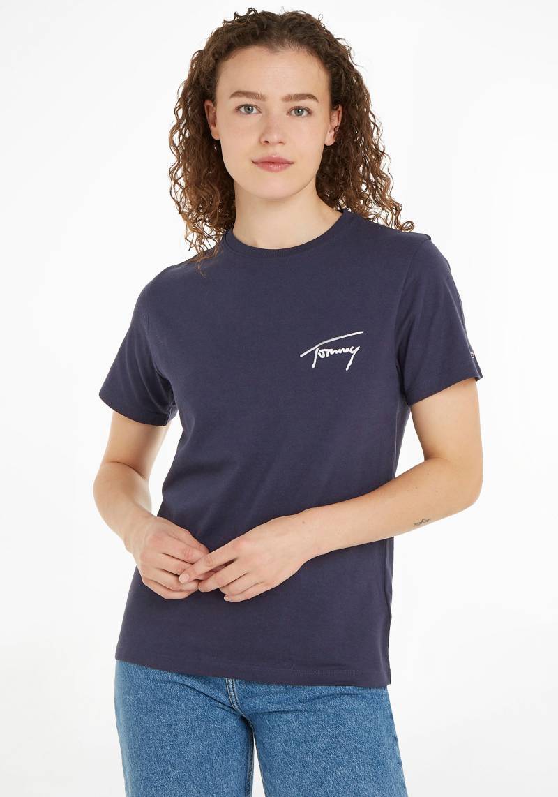 Tommy Jeans Rundhalsshirt »TJW RLXD TOMMY SIGNATURE SS«, mit Tommy Signatur Stickerei von Tommy Jeans